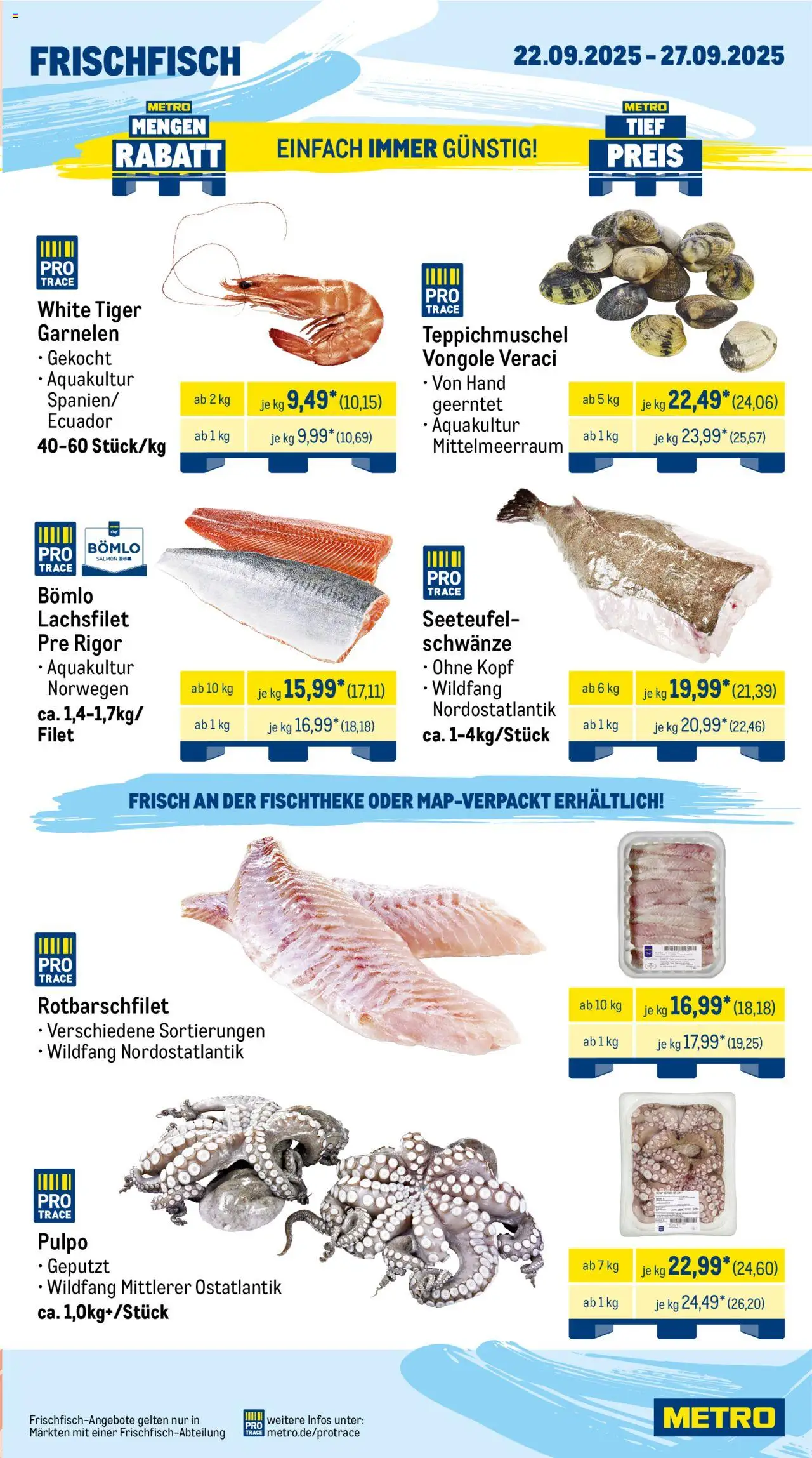 Metro Wochen-Angebote Gastro – gültig ab 22.09.2025 | Seite: 5 | Produkte: Garnelen