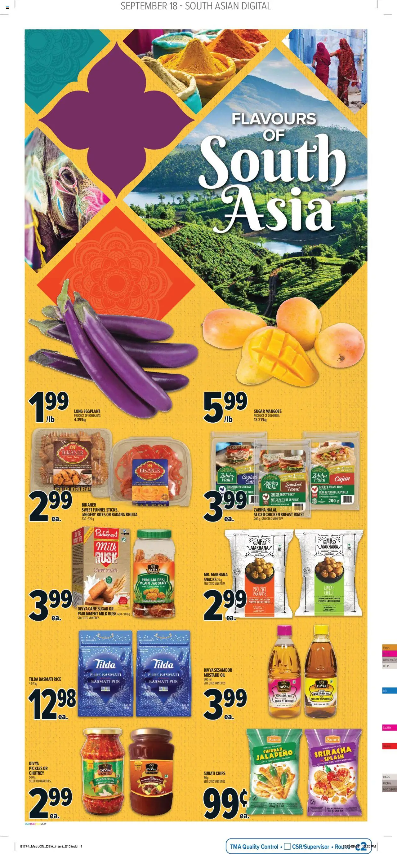Metro flyer valid from 18.09.2025 | Page: 12 | Products: Rice, Chips, Milk, Oil