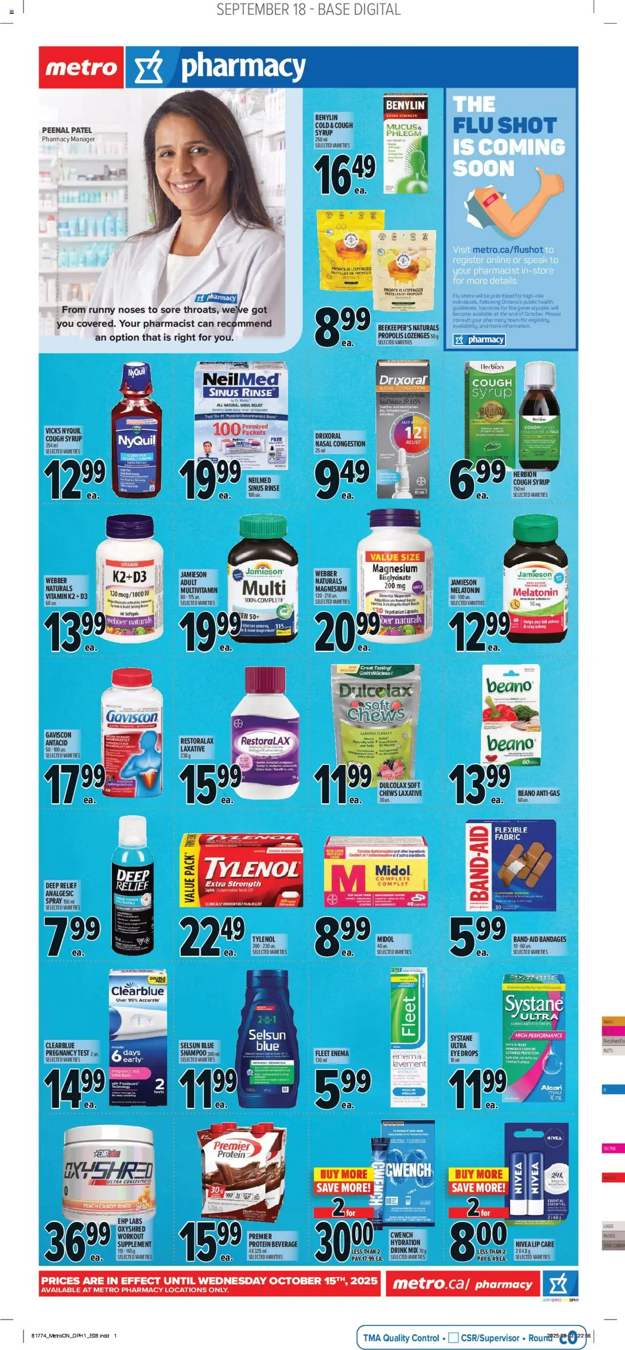 Metro flyer valid from 18.09.2025 | Page: 14 | Products: Cap, Shampoo