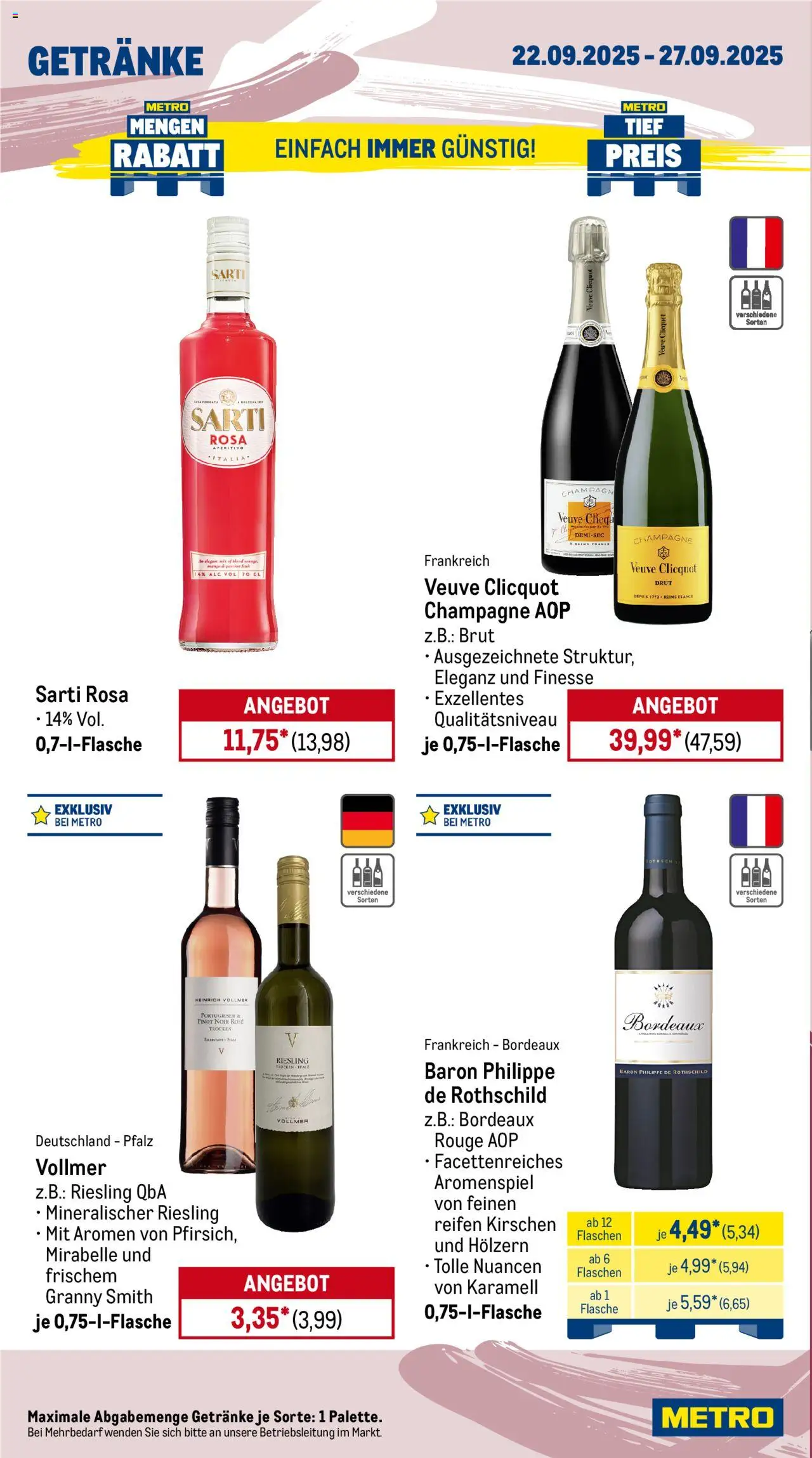 Metro Prospekt 	 – gültig ab 22.09.2025 | Seite: 14 | Produkte: Rouge, Kirschen, Mango