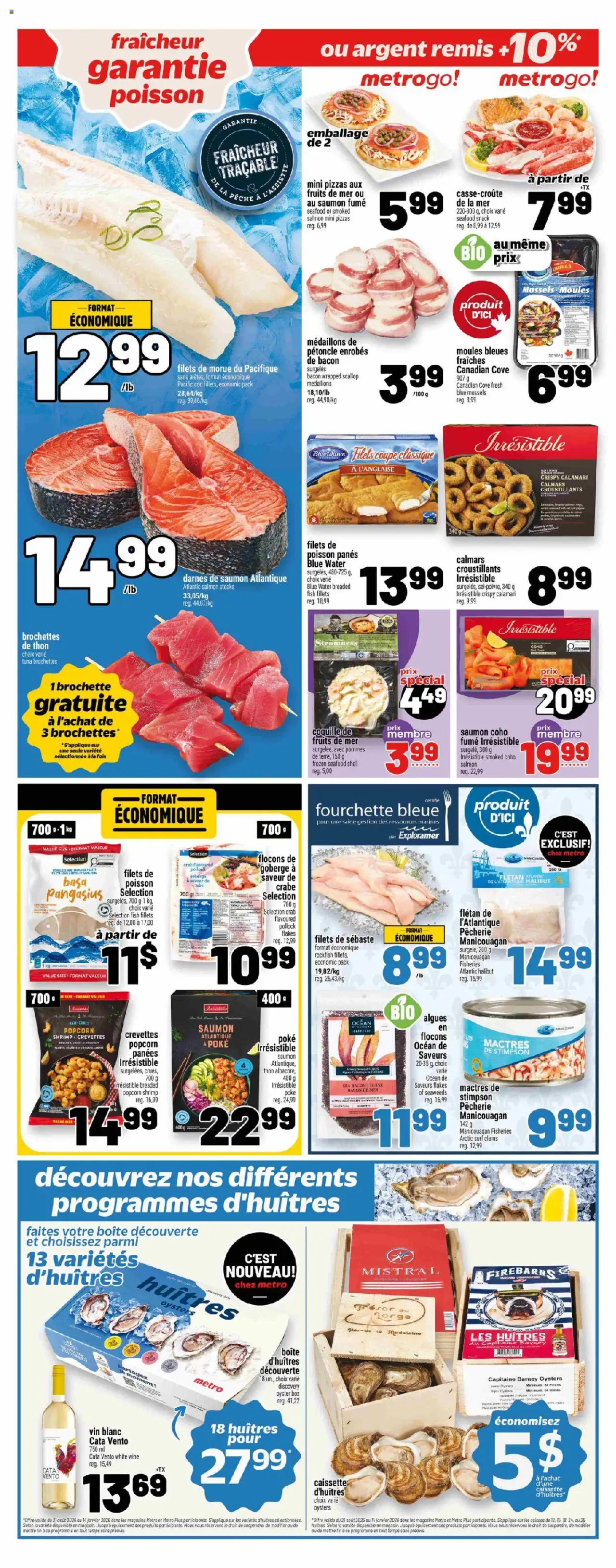 Metro flyer valid from 18.09.2025 | Page: 11 | Products: Fish, Flakes, Box, Wine