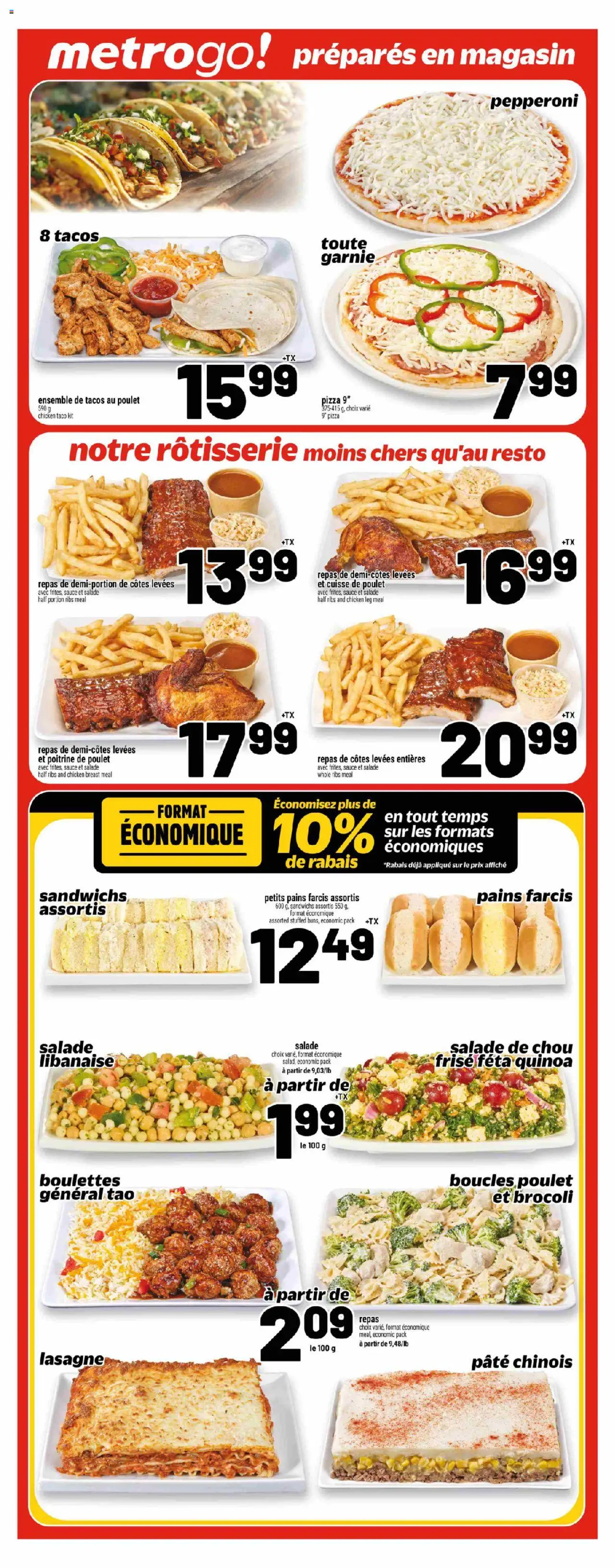 Metro flyer valid from 18.09.2025 | Page: 15 | Products: Pizza, Chicken