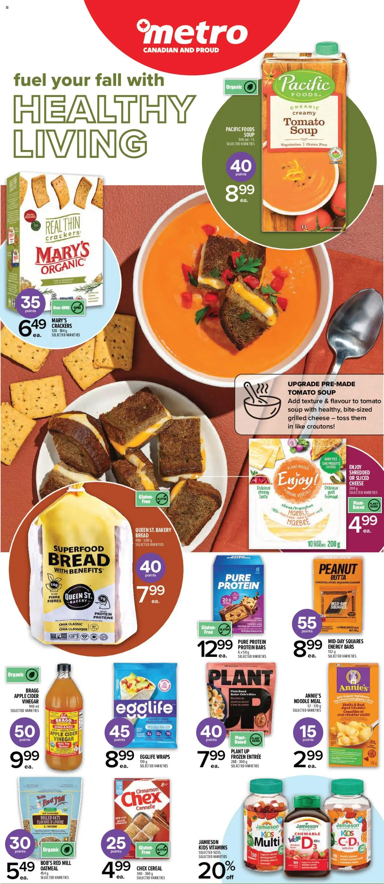 Metro flyer valid from 18.09.2025 | Page: 1 | Products: Butter, Cheese, Bread, Chocolate