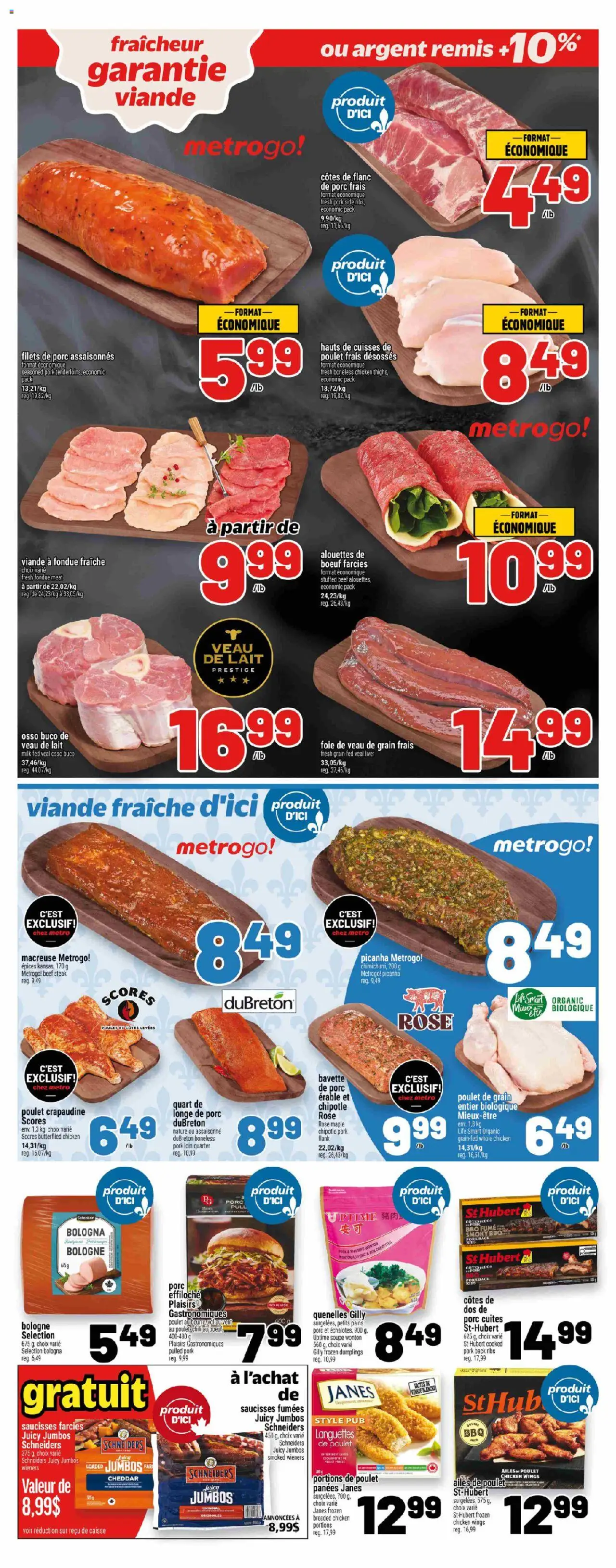Metro flyer valid from 18.09.2025 | Page: 9 | Products: Beef, Chicken wings, Milk, Pork