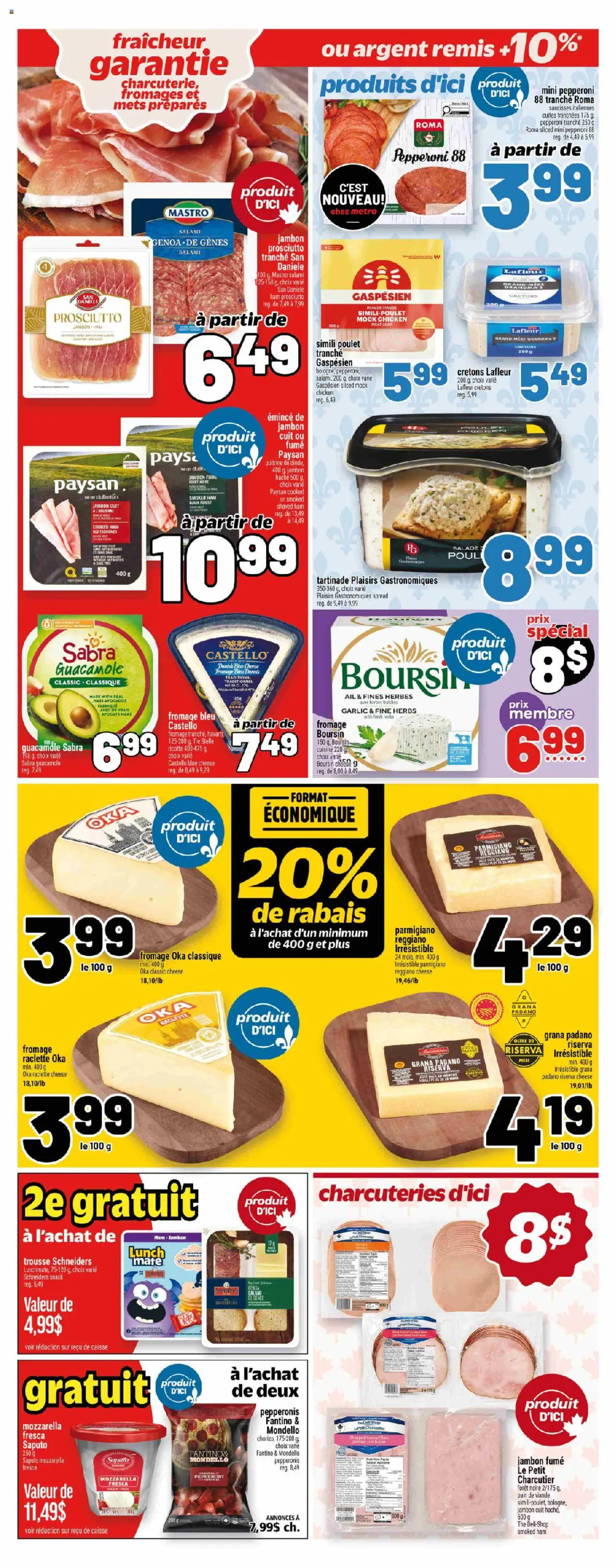 Metro flyer valid from 18.09.2025 | Page: 13 | Products: Cheese, Salami, Ham, Chicken