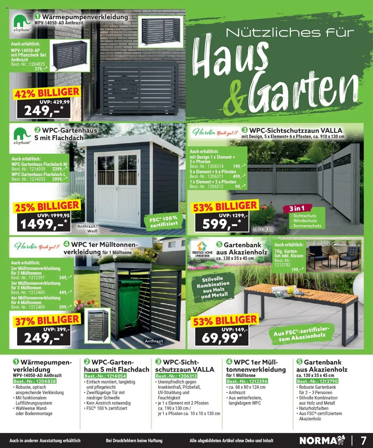 Norma Bestellmagazin September 2025 – gültig ab 01.09.2025 | Seite: 7 | Produkte: Kissen, Tür