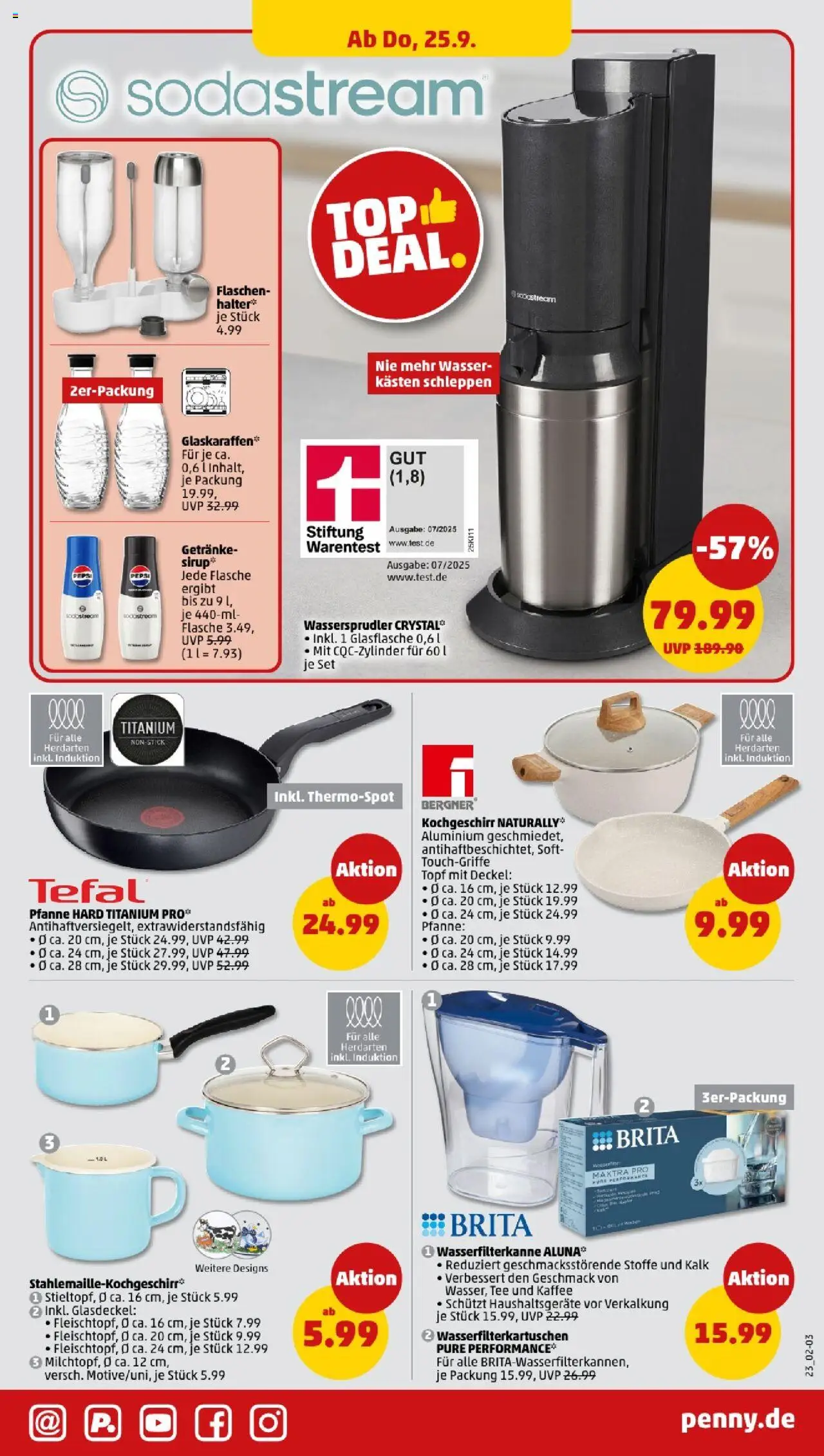Penny - Hamburg  – gültig ab 22.09.2025 | Seite: 25 | Produkte: Kaffee, Sirup, Wasser, Sodastream