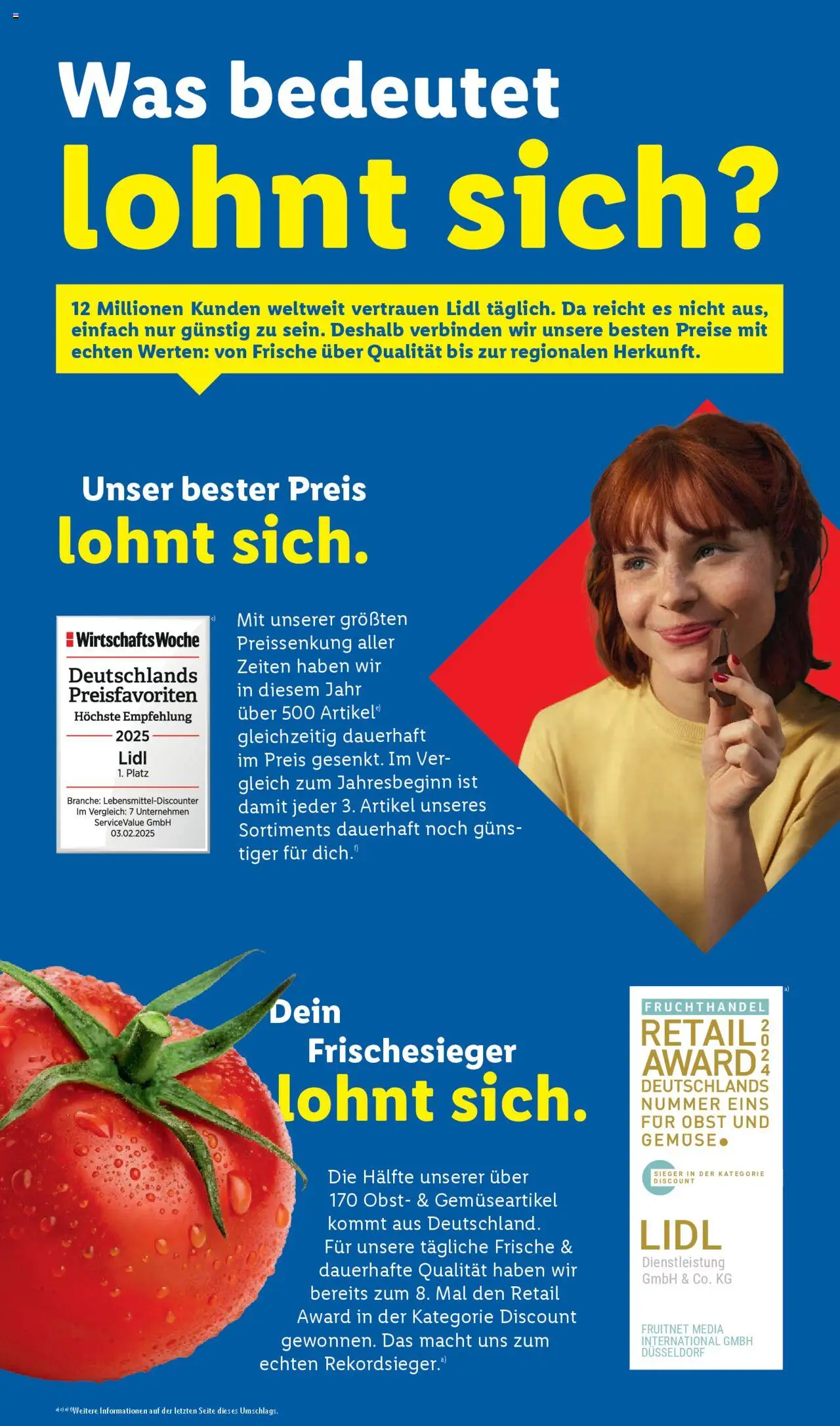 Lidl lohnt sich – gültig ab 22.09.2025 | Seite: 2 | Produkte: Gemüse, Obst