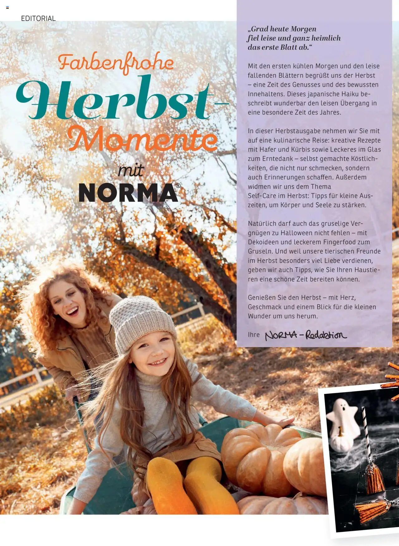 Norma NORMAgazin September/Oktober 2025 – gültig ab 01.09.2025 | Seite: 2 | Produkte: Kürbis