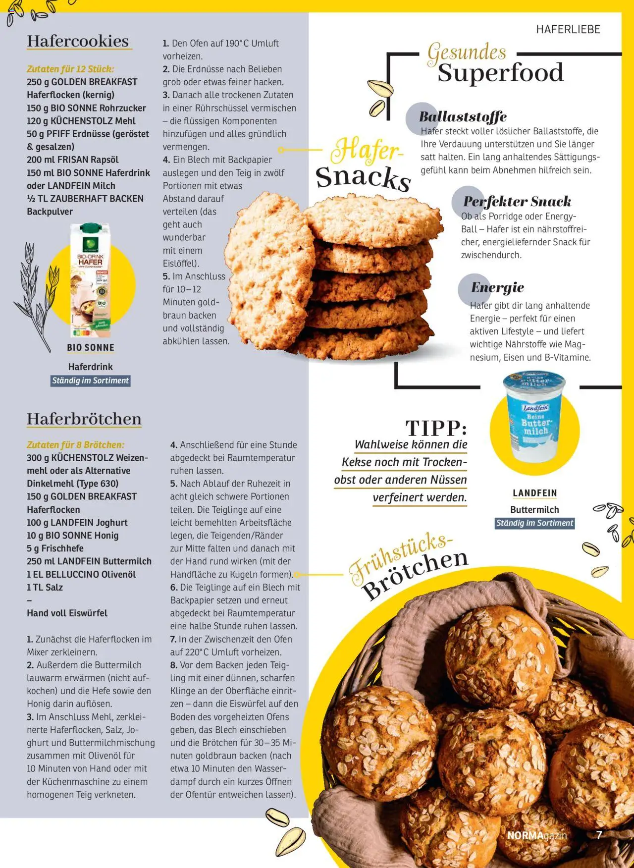 Norma NORMAgazin September/Oktober 2025 – gültig ab 01.09.2025 | Seite: 7 | Produkte: Ofen, Buttermilch, Erdnüsse, Butter