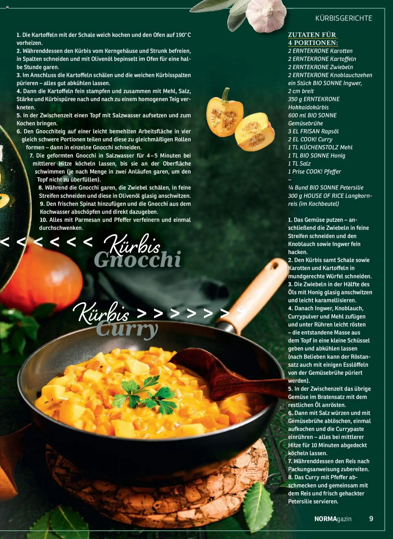 Norma NORMAgazin September/Oktober 2025 – gültig ab 01.09.2025 | Seite: 9 | Produkte: Öl, Kartoffeln, Salz, Kürbis
