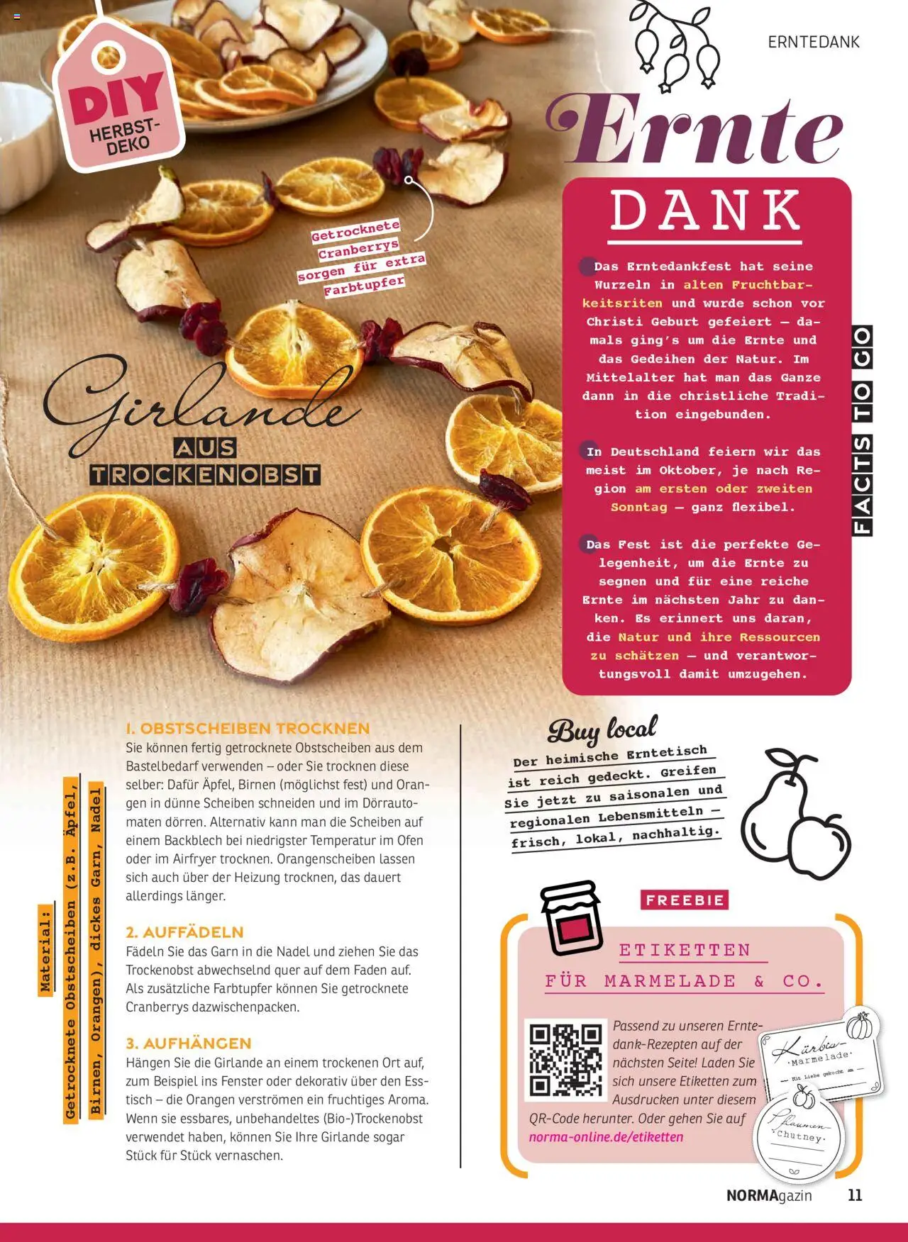 Norma NORMAgazin September/Oktober 2025 – gültig ab 01.09.2025 | Seite: 11 | Produkte: Ofen, Tisch, Orangen