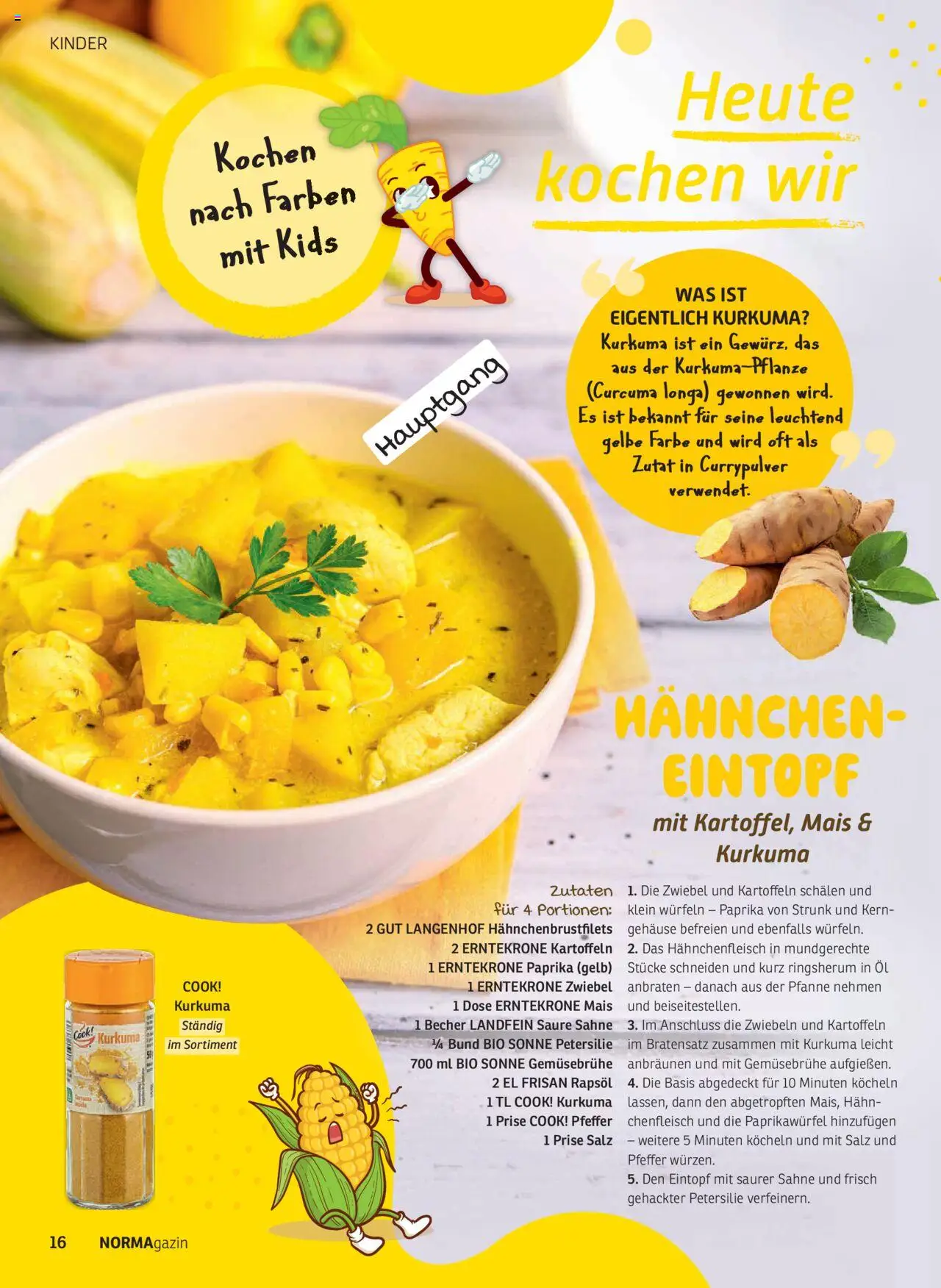 Norma NORMAgazin September/Oktober 2025 – gültig ab 01.09.2025 | Seite: 16 | Produkte: Hahnchen, Kartoffeln, Paprika, Pfeffer