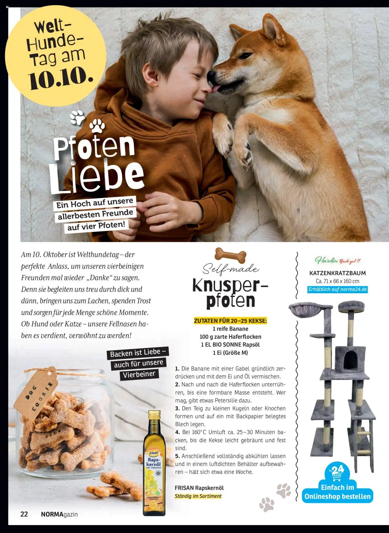 Norma NORMAgazin September/Oktober 2025 – gültig ab 01.09.2025 | Seite: 22 | Produkte: Öl, Rapsöl, Petersilie, Kekse