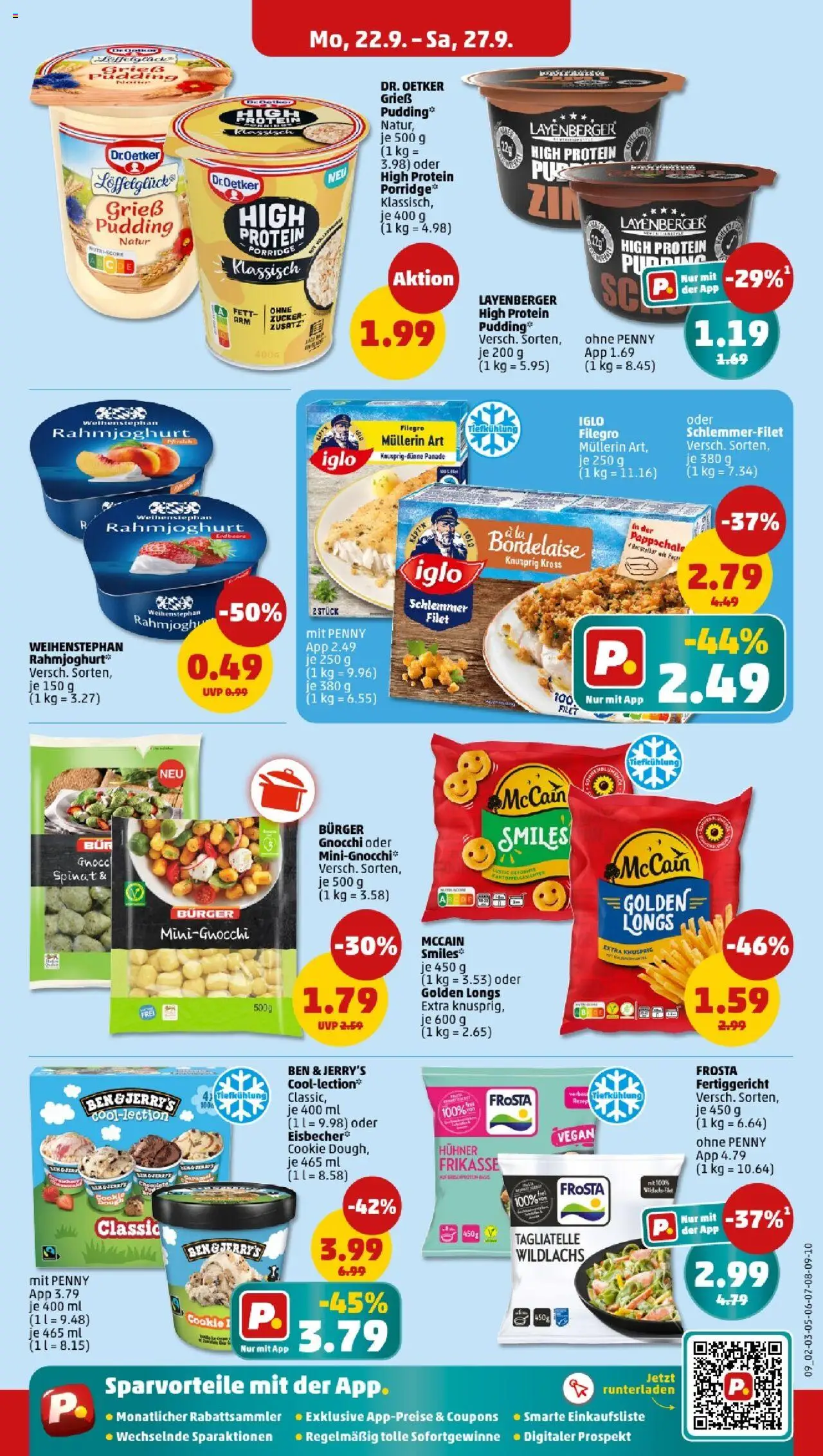 Penny - Nordrhein - Westfalen – gültig ab 22.09.2025 | Seite: 11 | Produkte: Iglo, Burger, McCain, Pfirsich