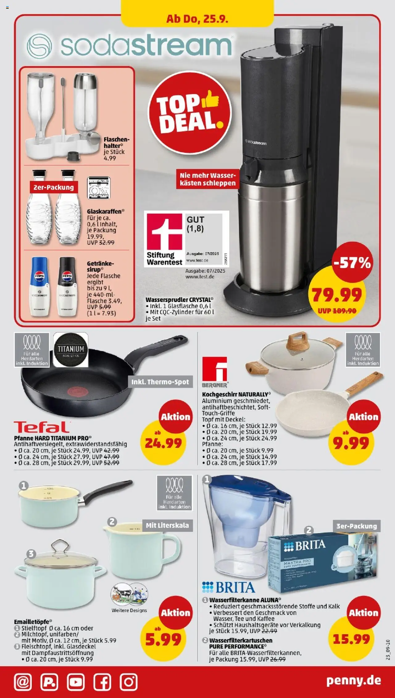 Penny - Nordrhein - Westfalen – gültig ab 22.09.2025 | Seite: 25 | Produkte: Sirup, Wasser, Tee, Sodastream