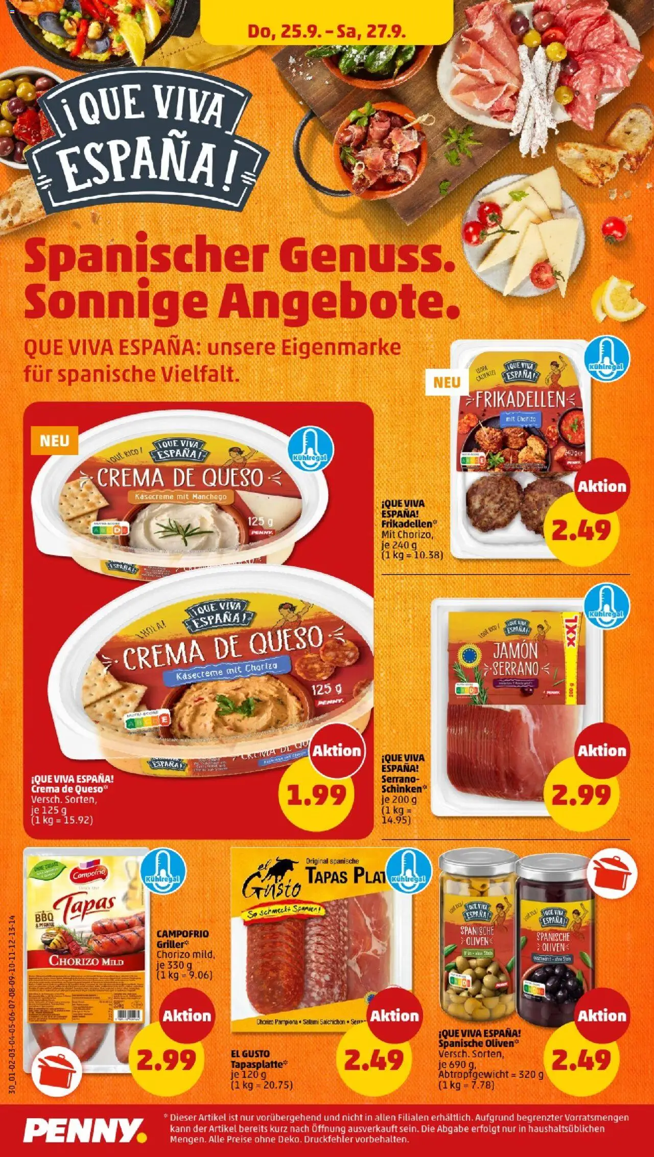 Penny - Niedersachsen  – gültig ab 22.09.2025 | Seite: 32 | Produkte: Schinken