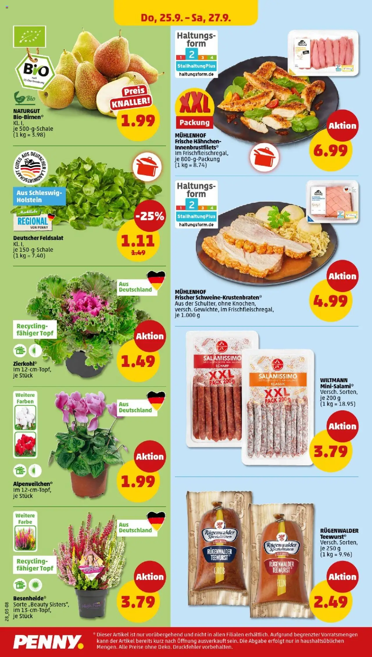 Penny - Niedersachsen  – gültig ab 22.09.2025 | Seite: 30 | Produkte: Hahnchen