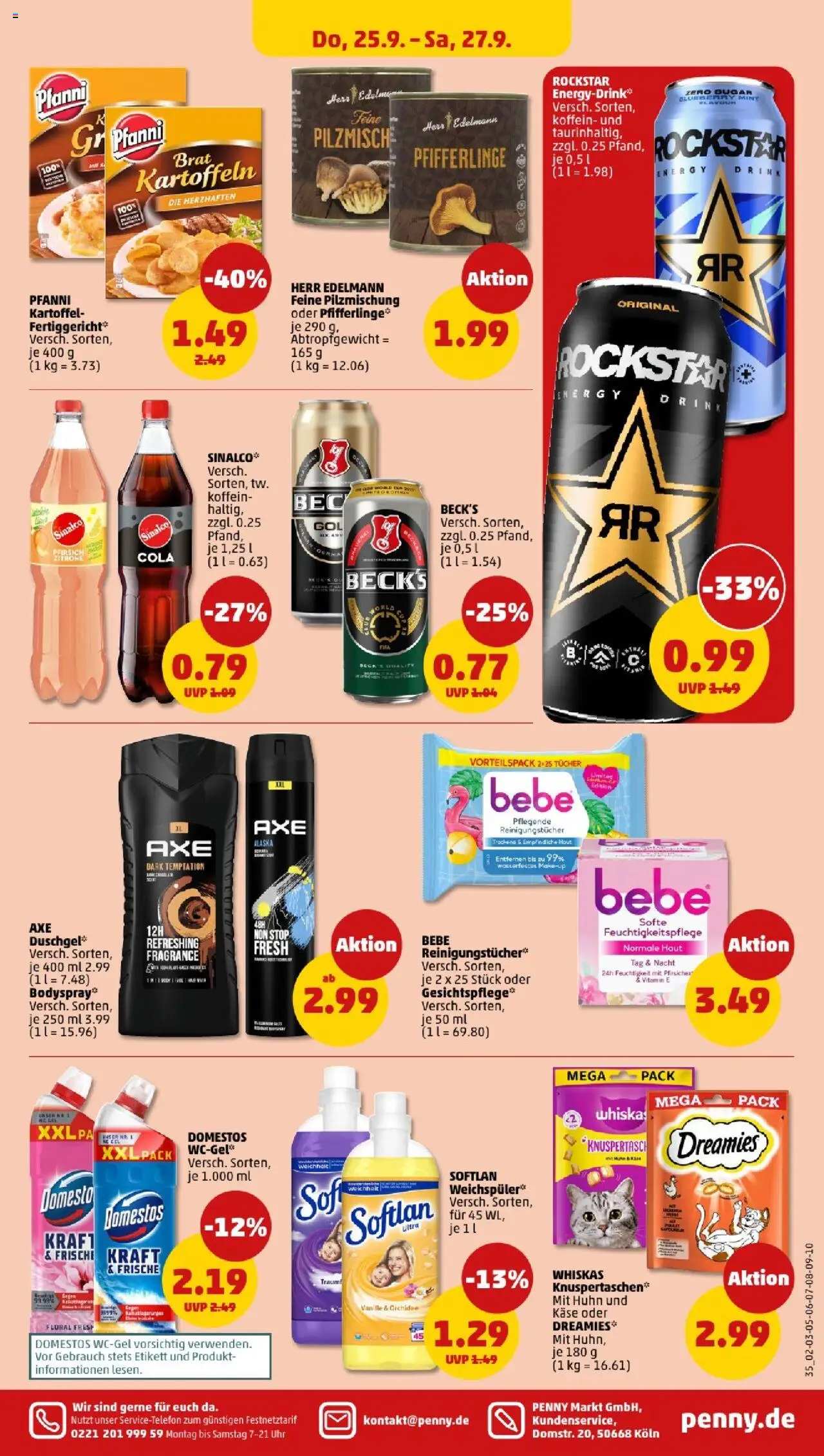 Penny - Niedersachsen  – gültig ab 22.09.2025 | Seite: 37 | Produkte: Sinalco, Orchidee, Uhr, Whiskas