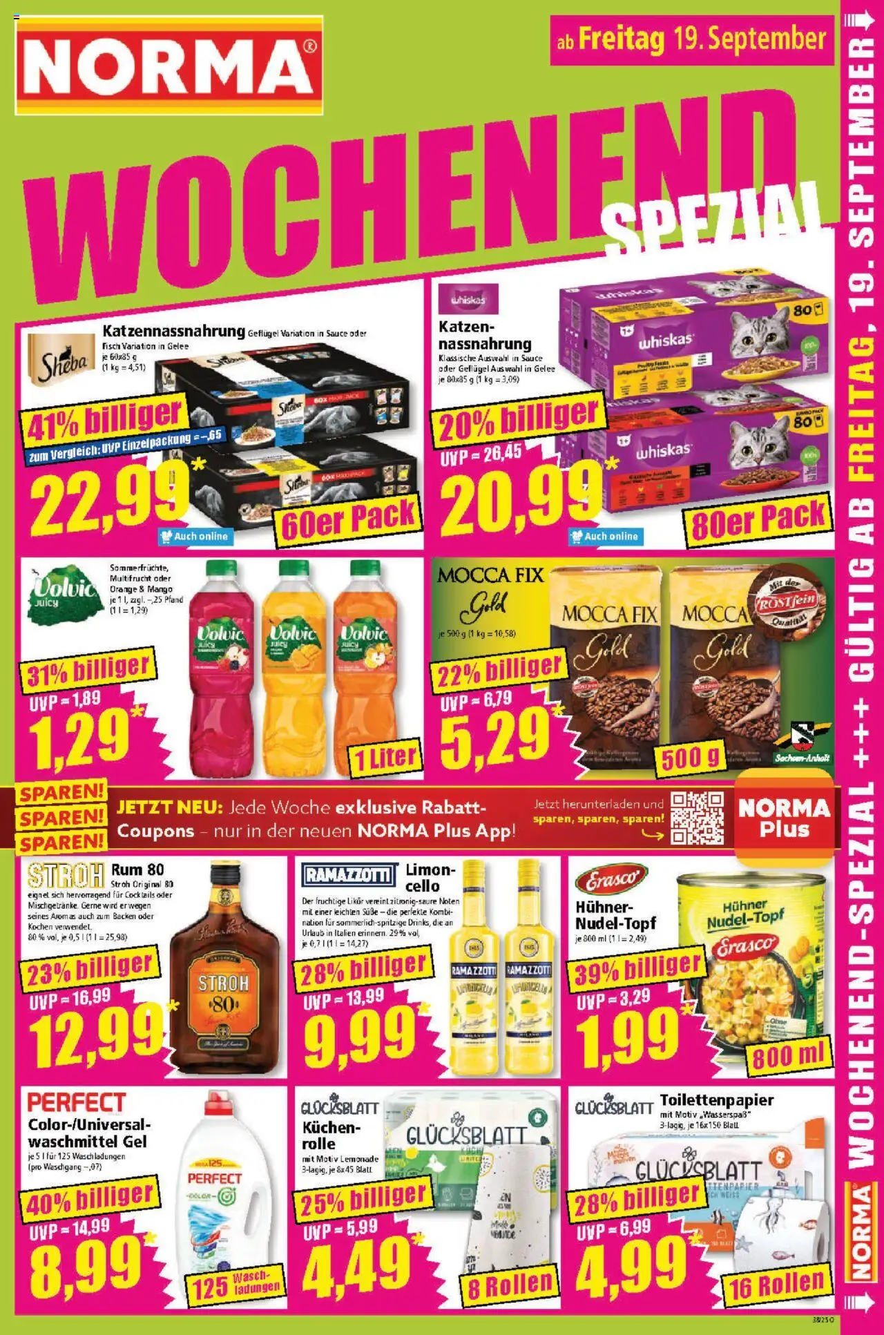 Norma Prospekt 	 – gültig ab 15.09.2025 | Seite: 17 | Produkte: Sheba, Fisch, Waschmittel, Mango
