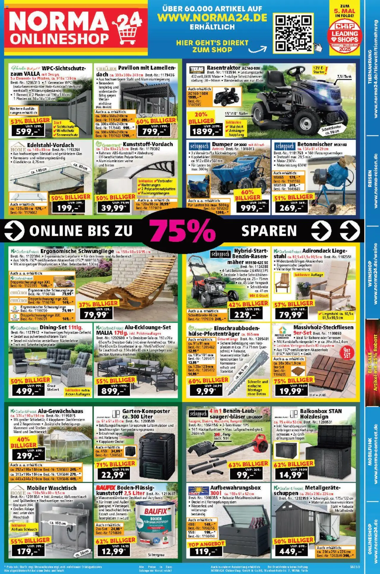 Norma Prospekt 	 – gültig ab 15.09.2025 | Seite: 19 | Produkte: Verbinder, Top, Sessel, Liege