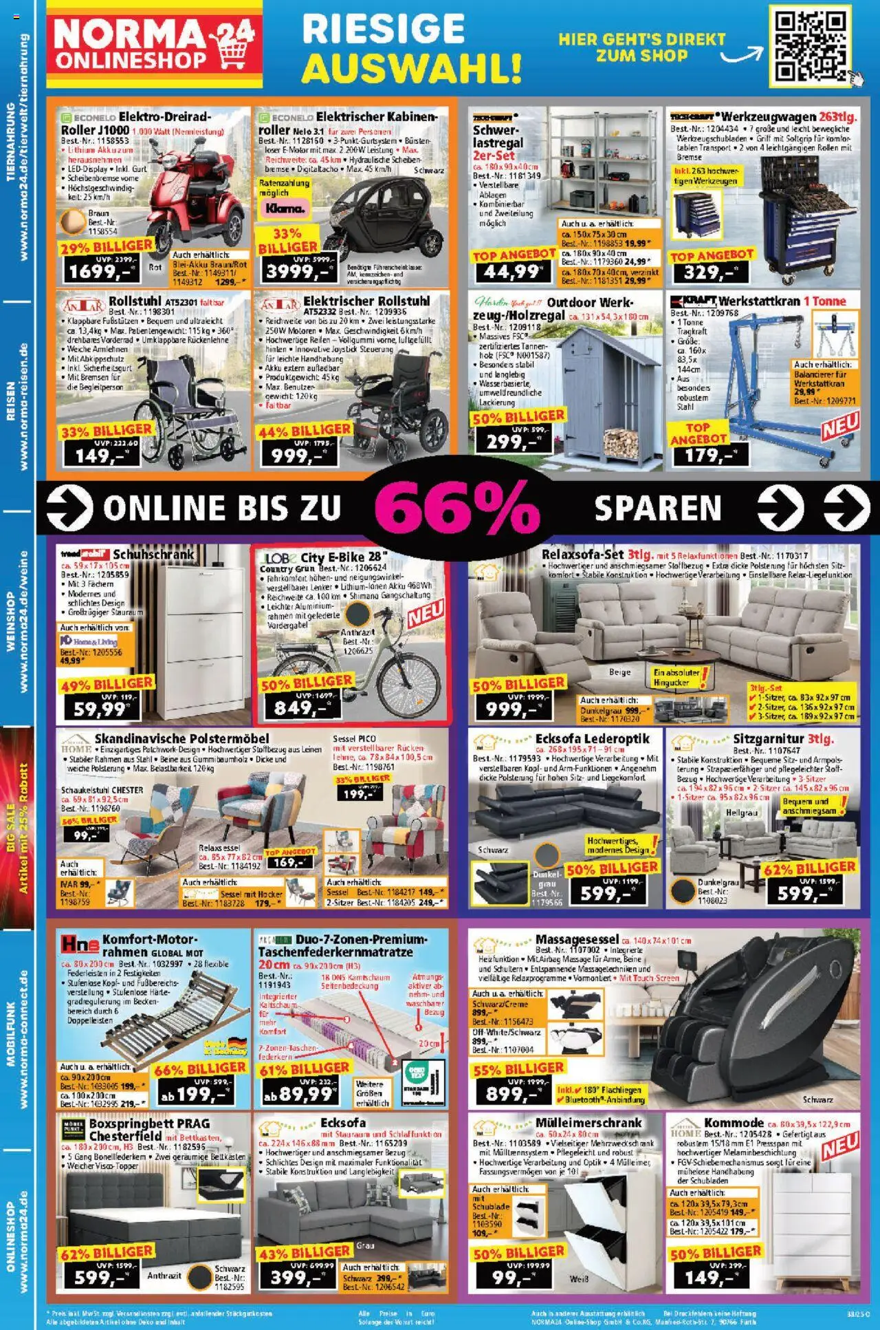 Norma Prospekt 	 – gültig ab 15.09.2025 | Seite: 20 | Produkte: Top, Hocker, Sessel, Boxspringbett