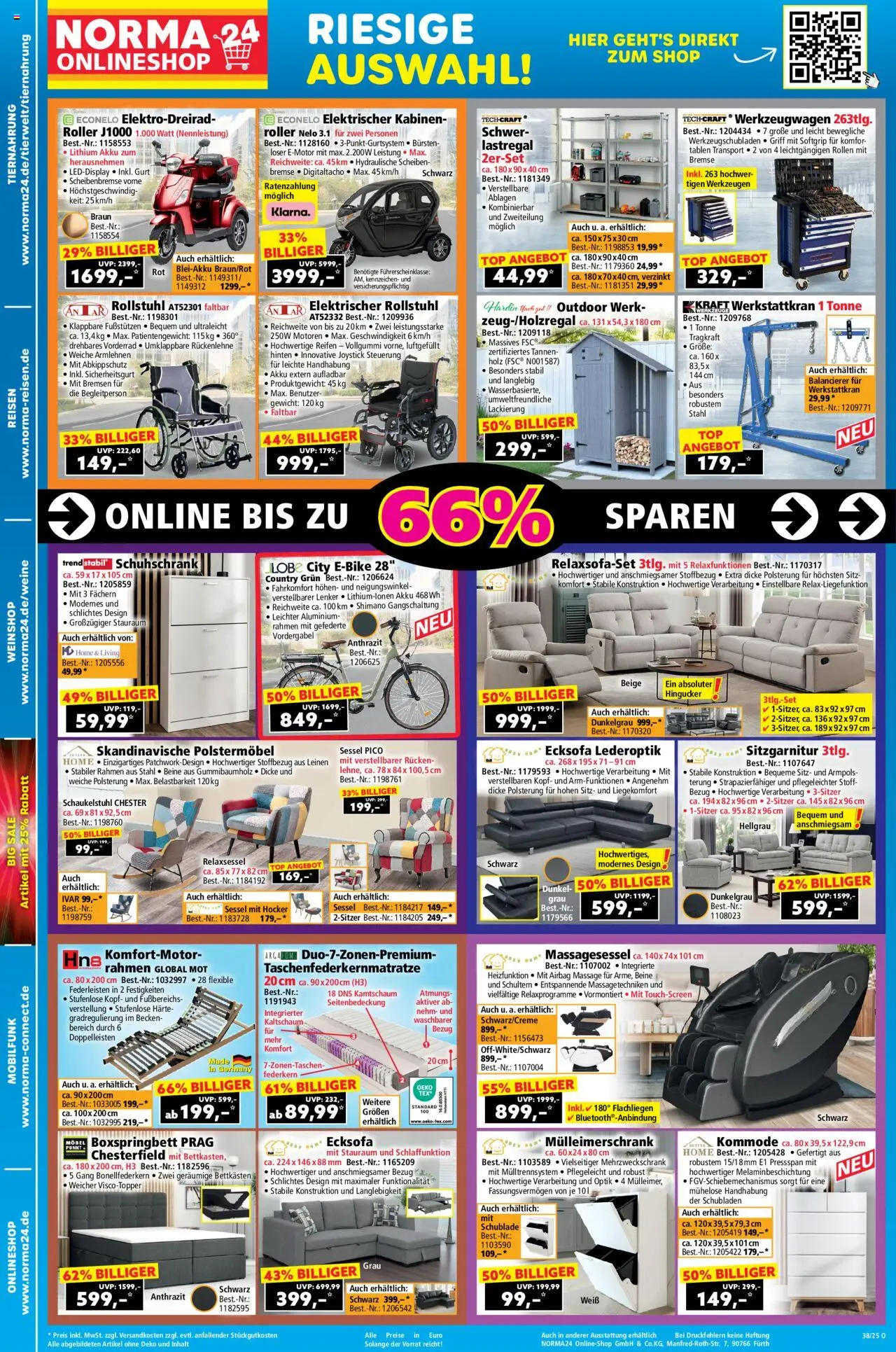 Norma Onlineshop – gültig ab 15.09.2025 | Seite: 2 | Produkte: Gewicht, Hocker, Relaxsessel, Sessel