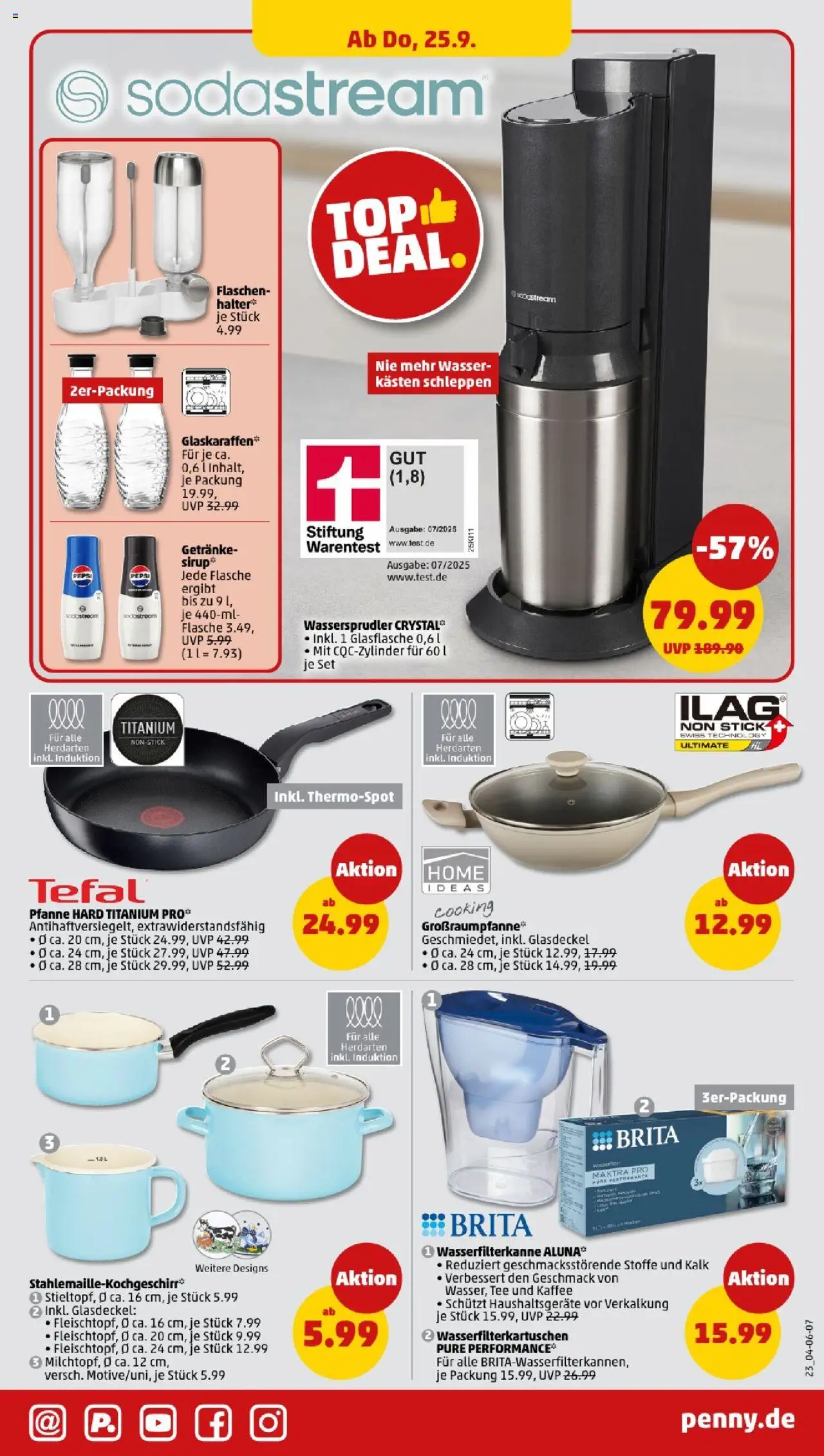 Penny - Bayern  – gültig ab 22.09.2025 | Seite: 25 | Produkte: Kaffee, Wasser, Tee, Sodastream