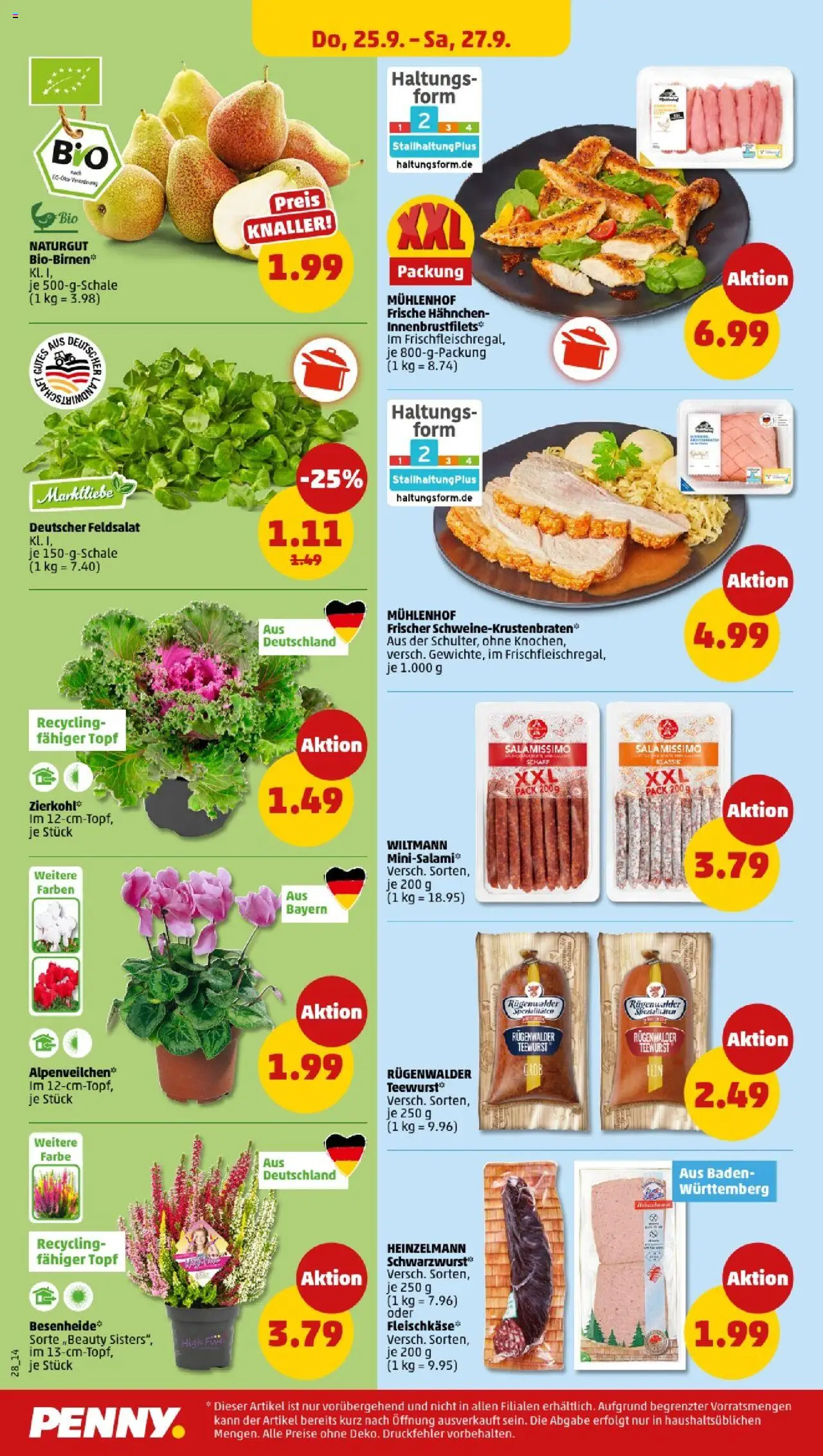 Penny - Baden-Württemberg – gültig ab 22.09.2025 | Seite: 30 | Produkte: Hahnchen