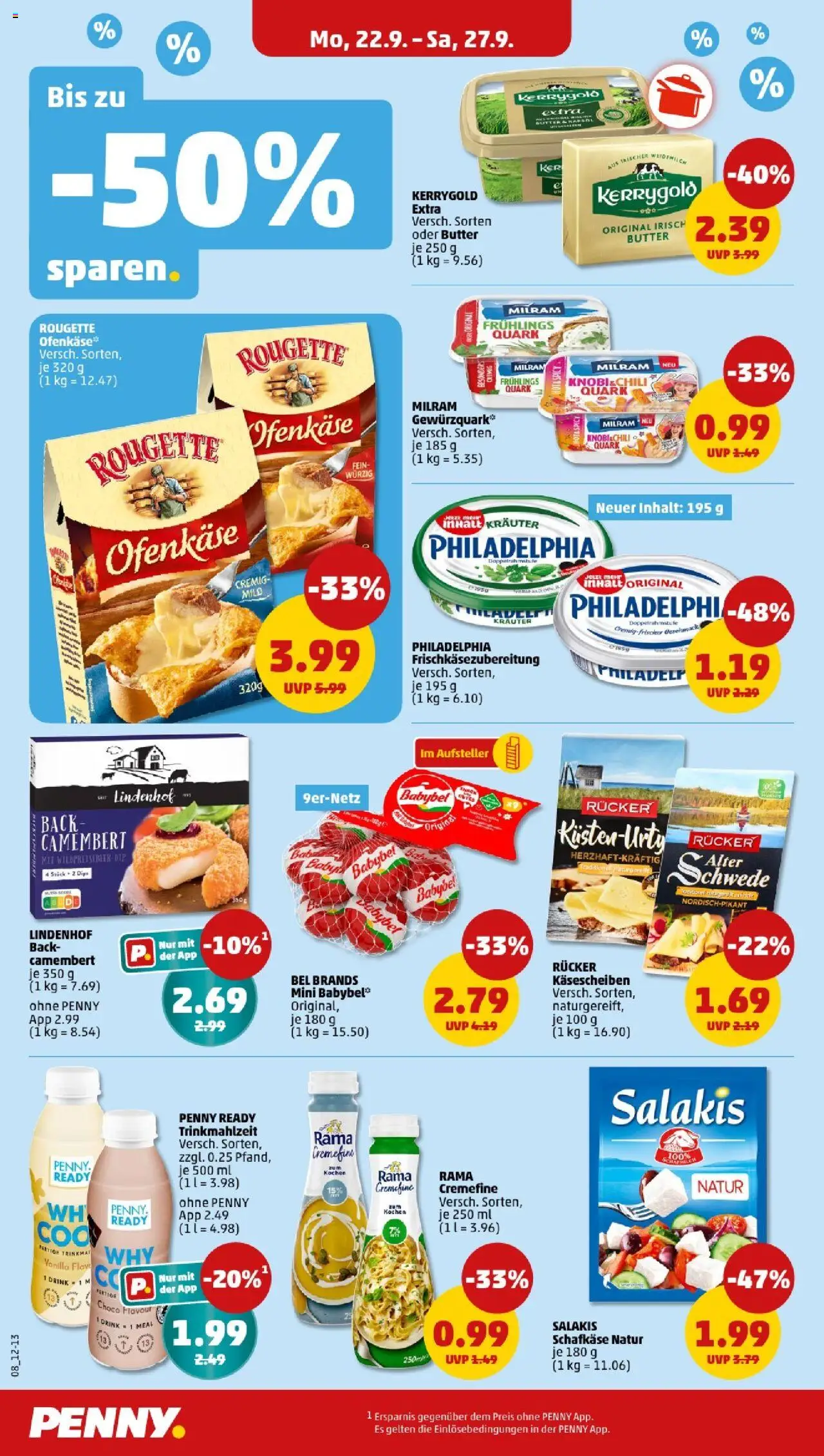 Penny - Thüringen – gültig ab 22.09.2025 | Seite: 10 | Produkte: Rama, Quark, Rougette ofenkase, Chili