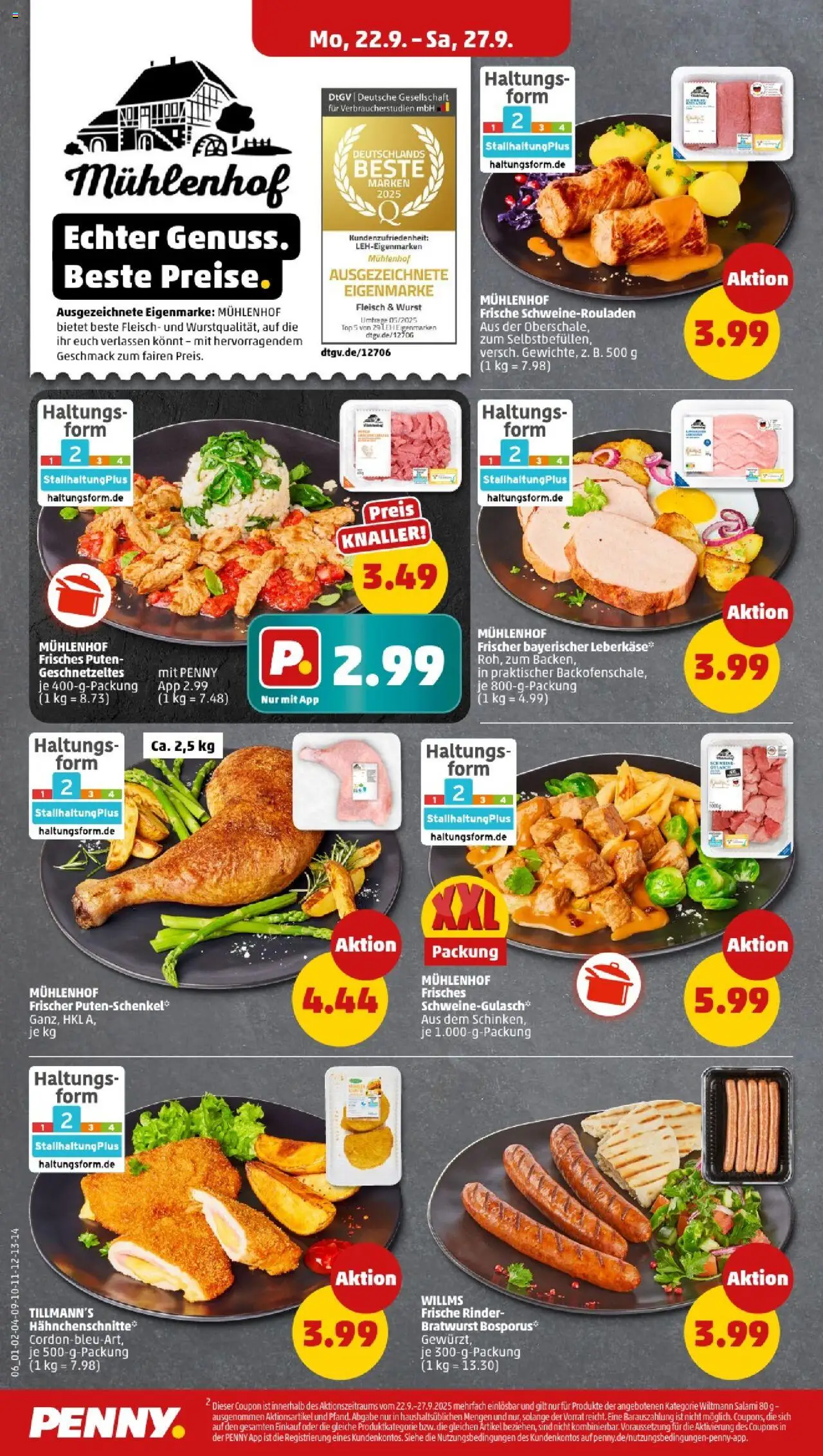 Penny - Thüringen – gültig ab 22.09.2025 | Seite: 8 | Produkte: Bratwurst, Wurst, Salami, Fleisch