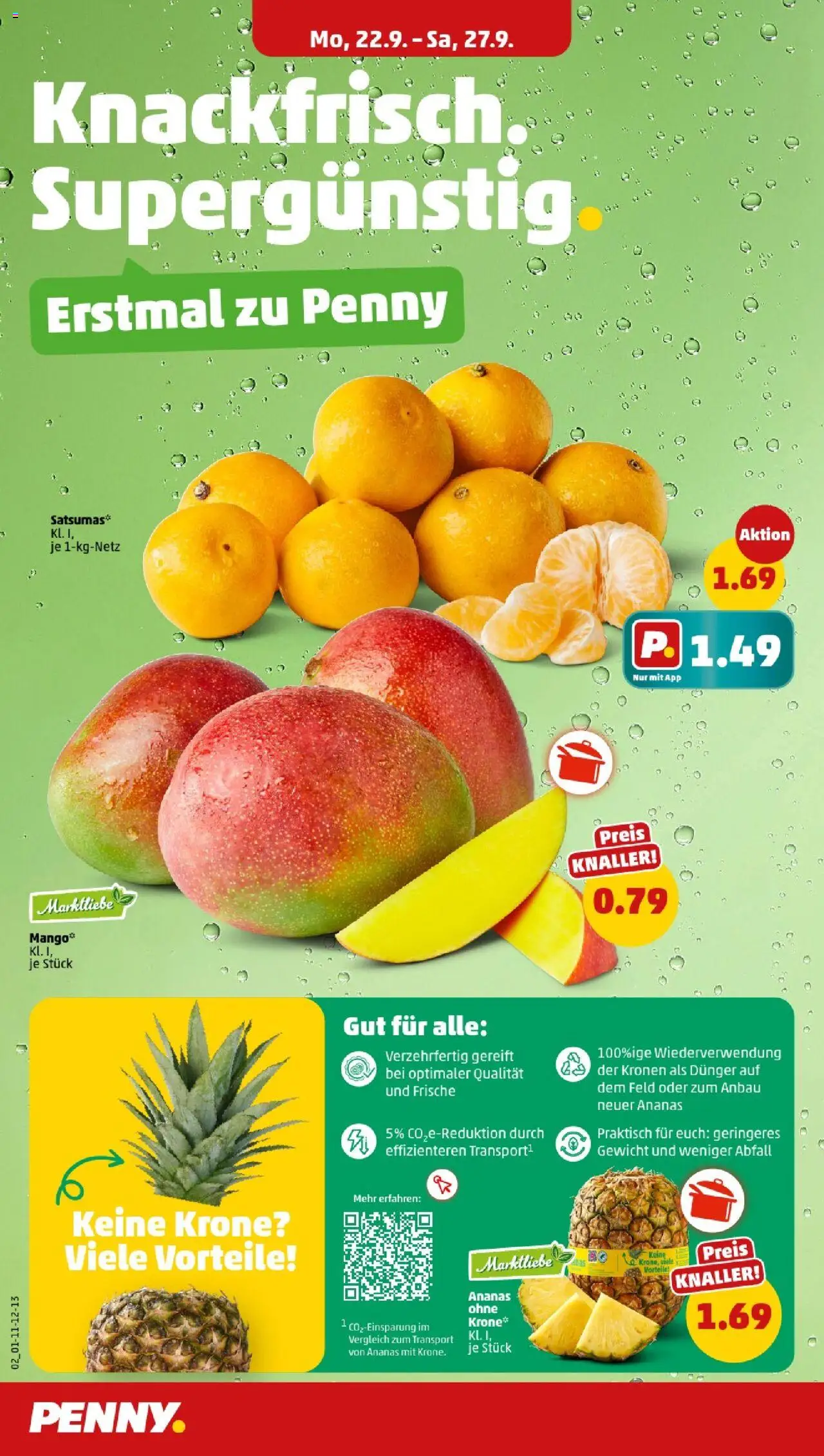 Penny - Sachsen  – gültig ab 22.09.2025 | Seite: 4 | Produkte: Gewicht, Ananas