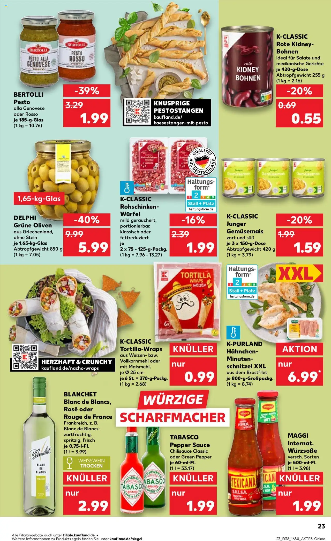 Kaufland prospekt Stuttgart	 – gültig ab 21.09.2025 | Seite: 23 | Produkte: Hahnchen, Maggi, Weißwein, Rouge