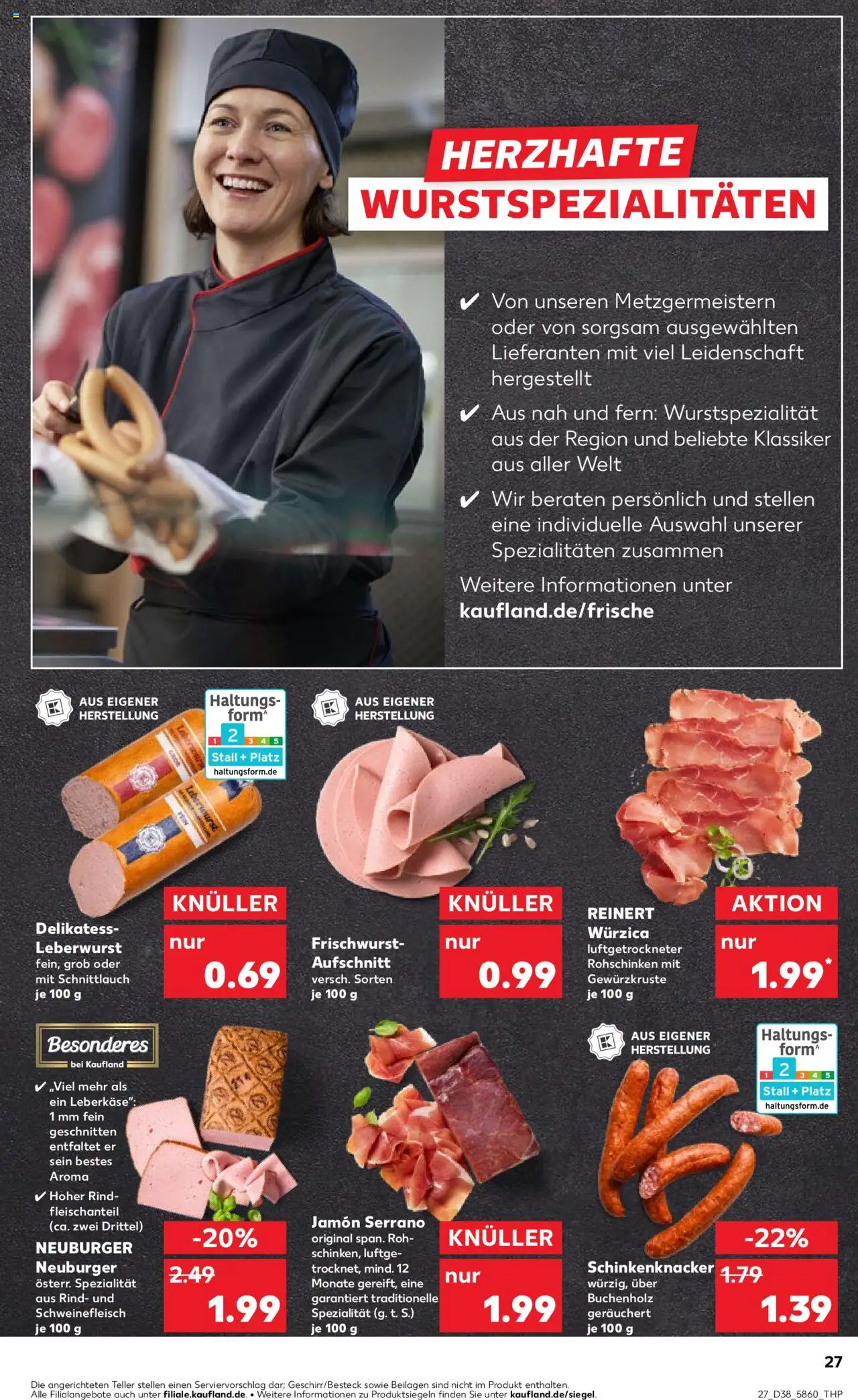 Kaufland prospekt Stuttgart	 – gültig ab 21.09.2025 | Seite: 27 | Produkte: Schweinefleisch, Leberkase