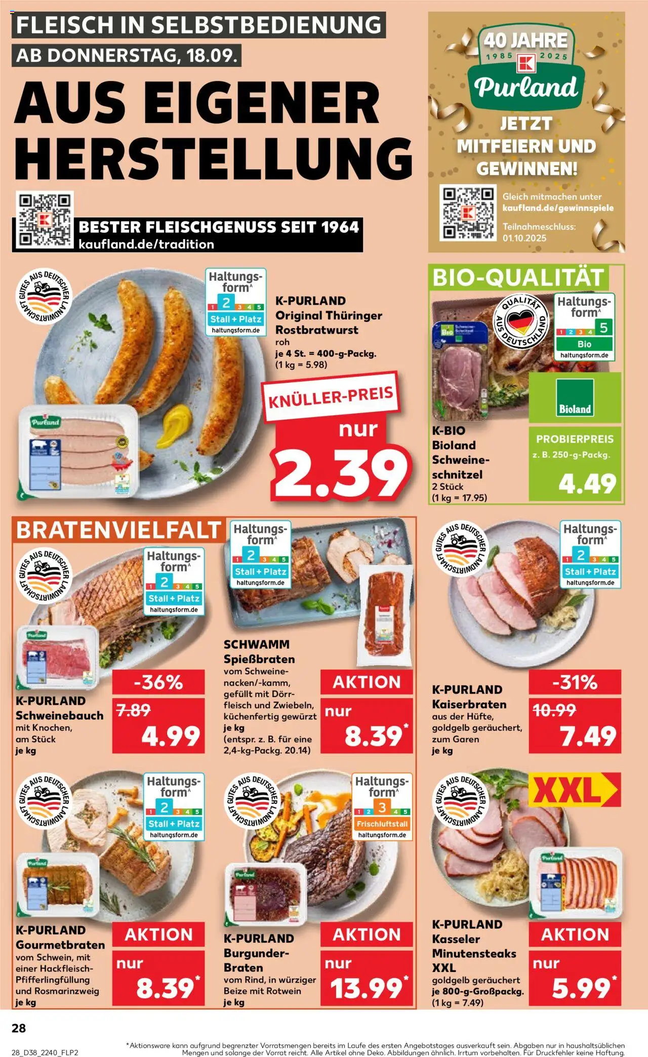 Kaufland prospekt Stuttgart	 – gültig ab 21.09.2025 | Seite: 28 | Produkte: Rotwein, Schweinebauch, Schnitzel, Hackfleisch