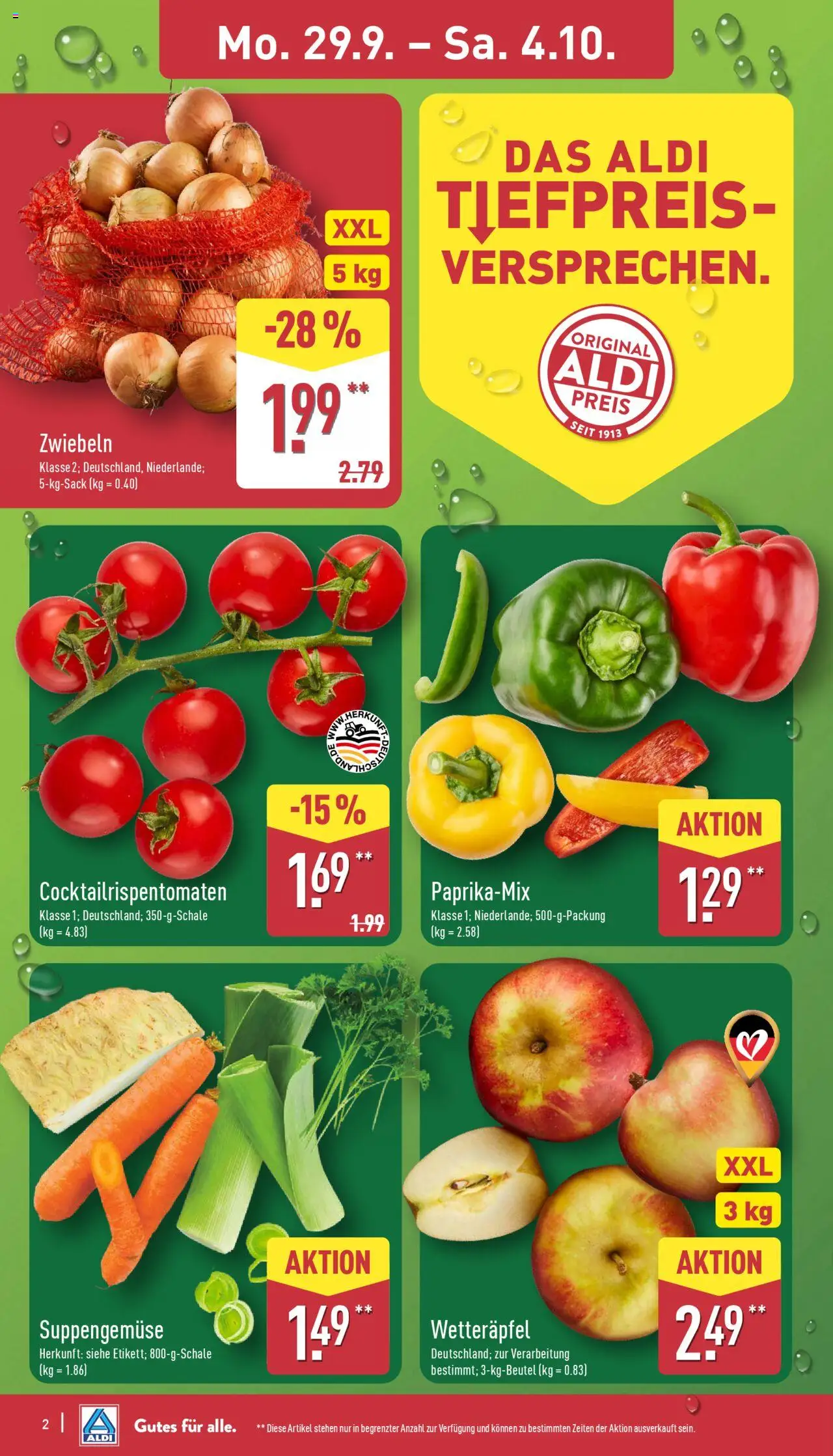 Aldi Prospekt 	 – gültig ab 29.09.2025 | Seite: 2