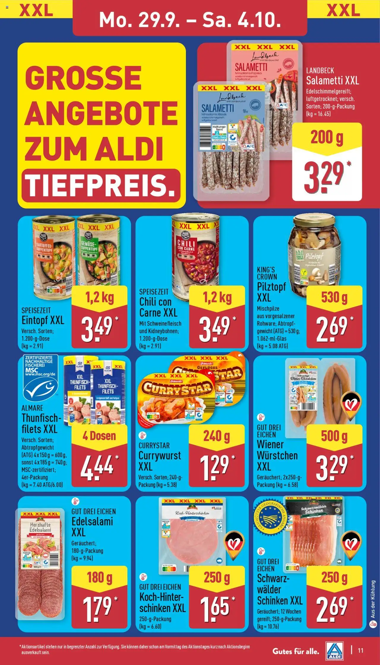 Aldi Prospekt 	 – gültig ab 29.09.2025 | Seite: 11