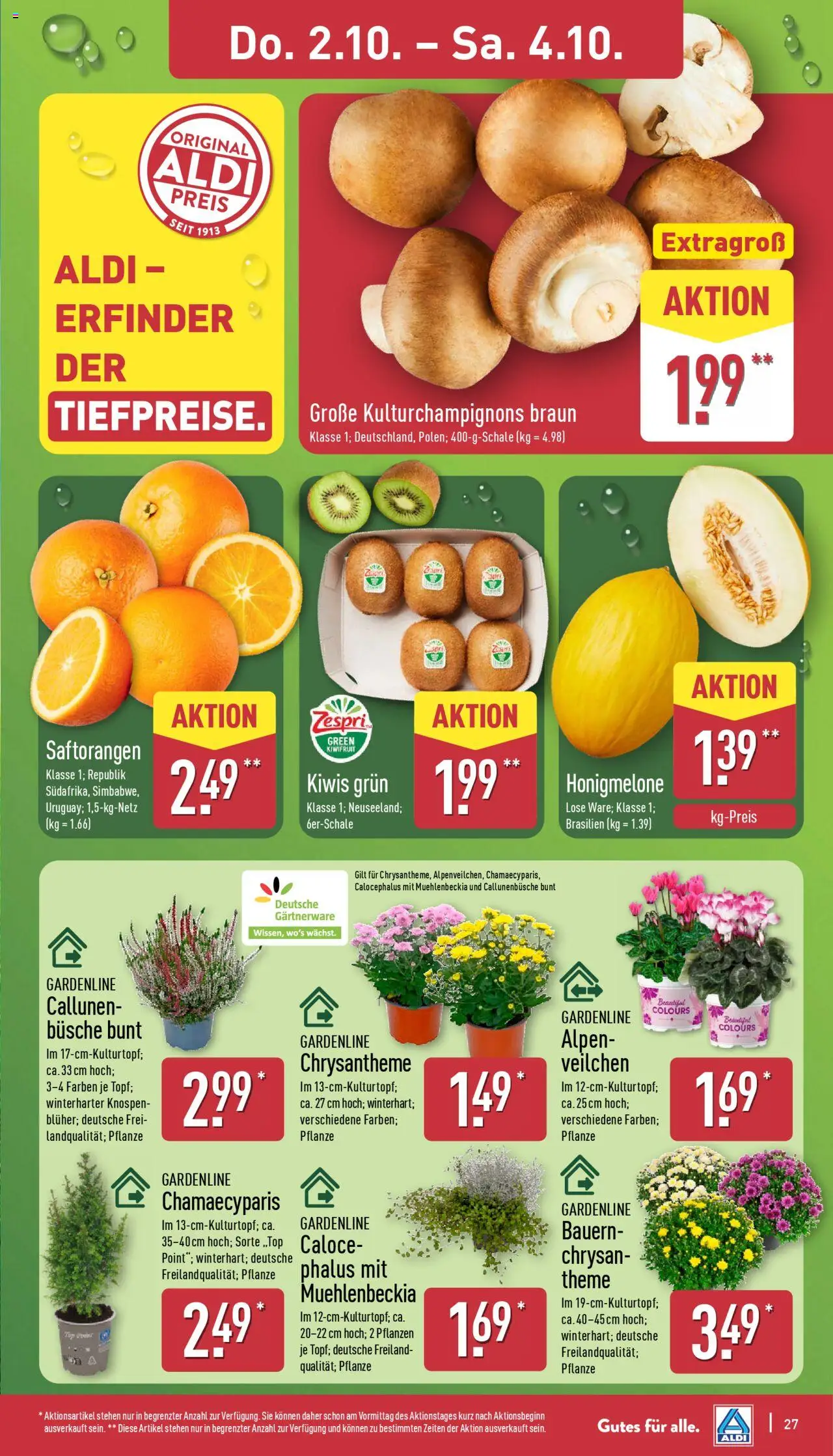 Aldi Prospekt 	 – gültig ab 29.09.2025 | Seite: 27