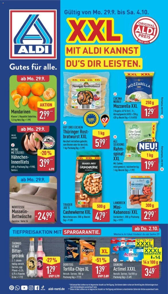 Aldi Prospekt (ab 29.09.2025) » Angebote Online 4 Aldi Prospekt (ab 29.09.2025) » Angebote Online
