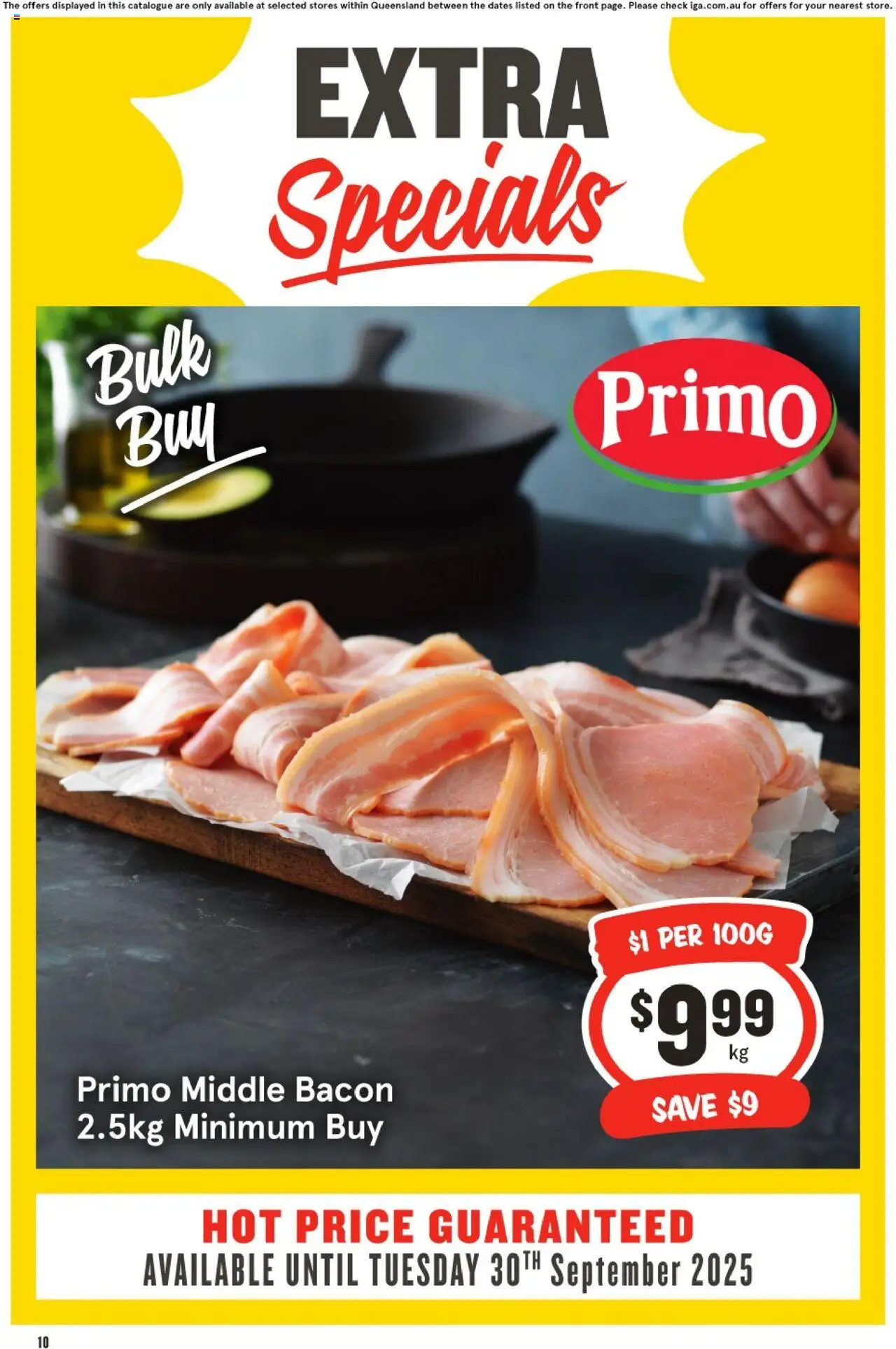 IGA catalogue - valid from 03.09.2025 | Page: 4 | Products: Bacon