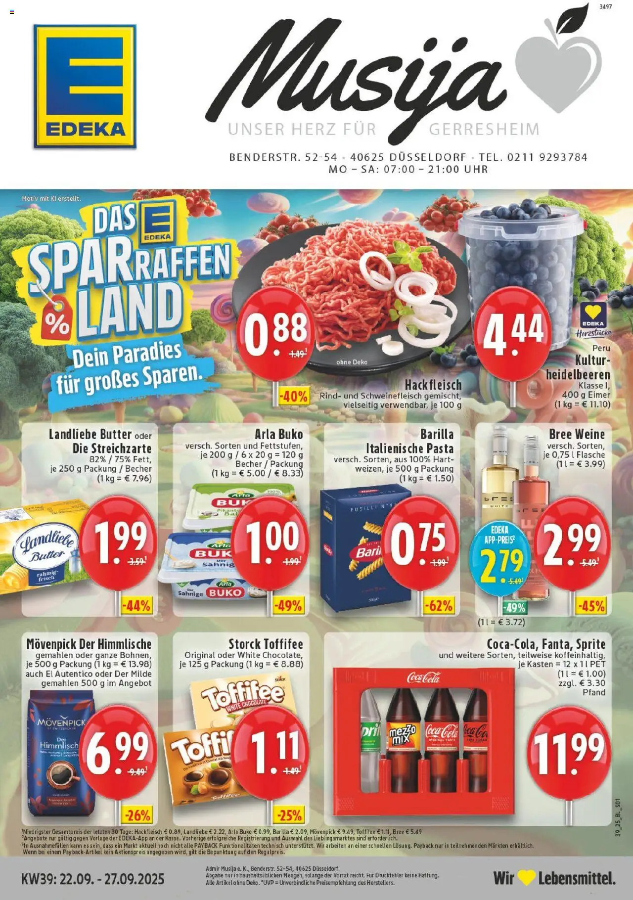 Edeka prospekt nächste woche Düssseldorf (ab 21.09.2025)