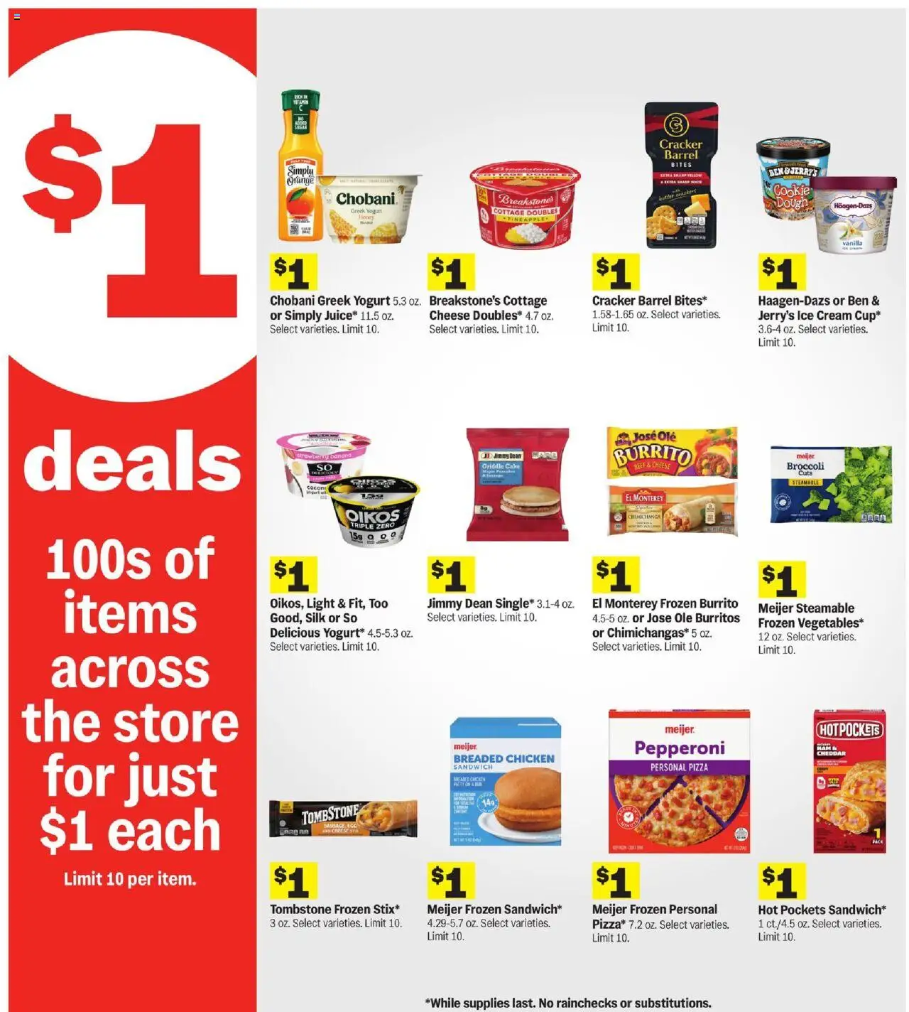 Meijer Weekly Ad - valid from 24.09.2025 | Page: 6 | Products: Broccoli, Griddle, Ham, Ice cream
