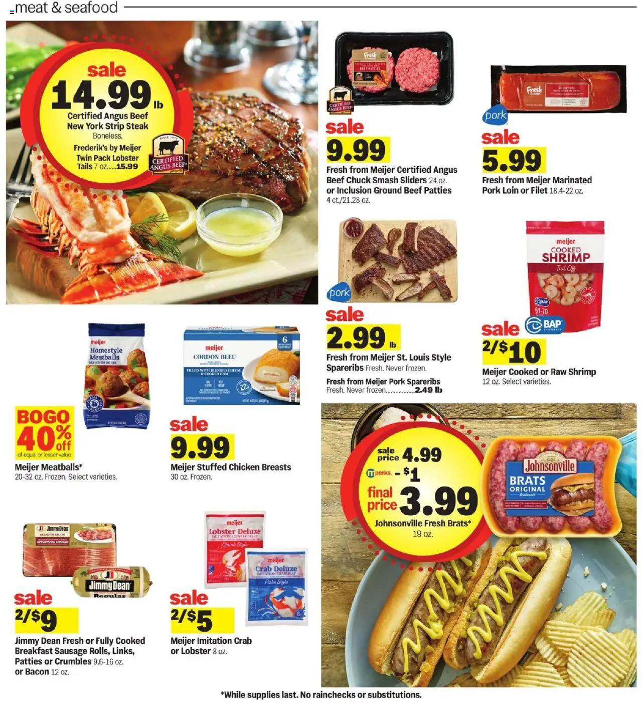 Meijer Weekly Ad - valid from 24.09.2025 | Page: 11 | Products: Cheese, Pork, Beef, Sausage