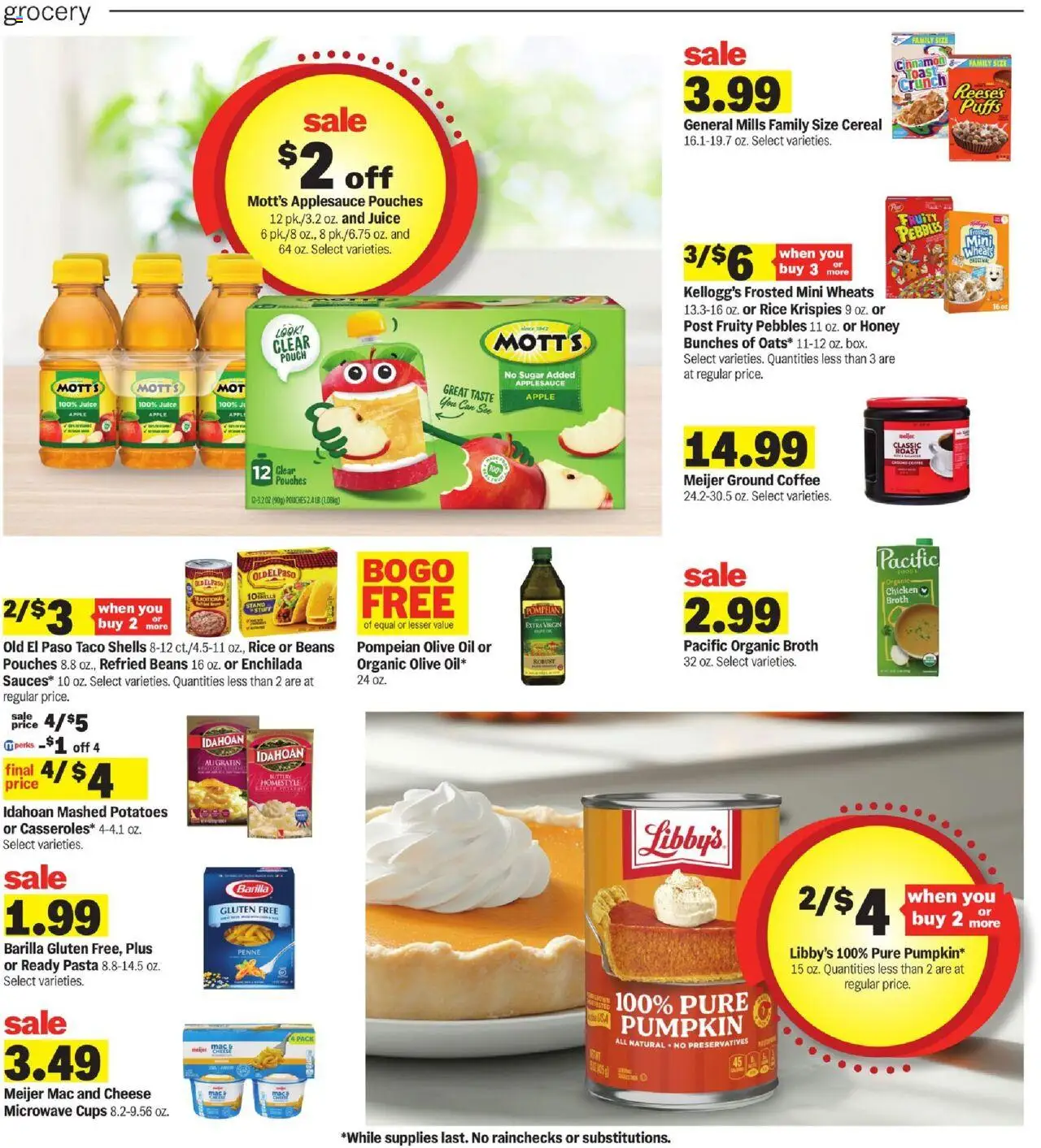 Meijer Weekly Ad - valid from 24.09.2025 | Page: 15 | Products: Cheese, Microwave, Pasta, Sugar