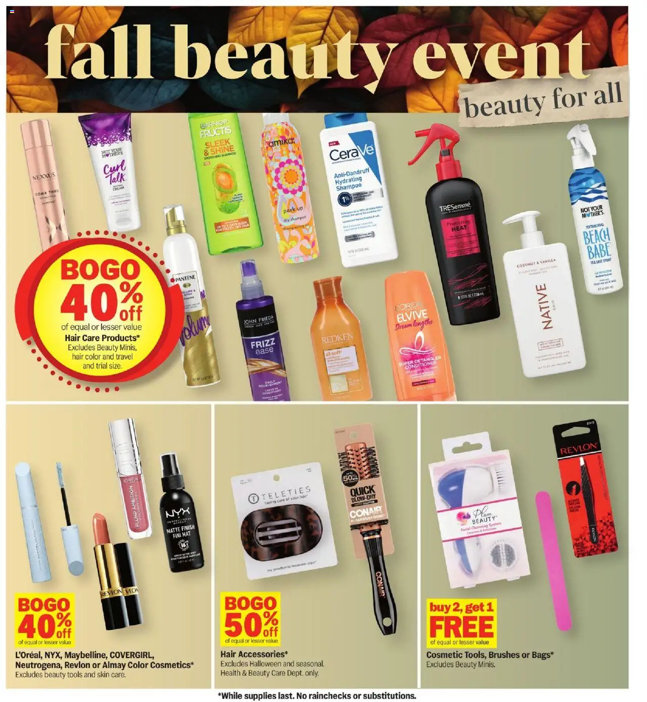 Meijer Weekly Ad - valid from 24.09.2025 | Page: 34 | Products: Brushes, Hair color, Cream, Salt