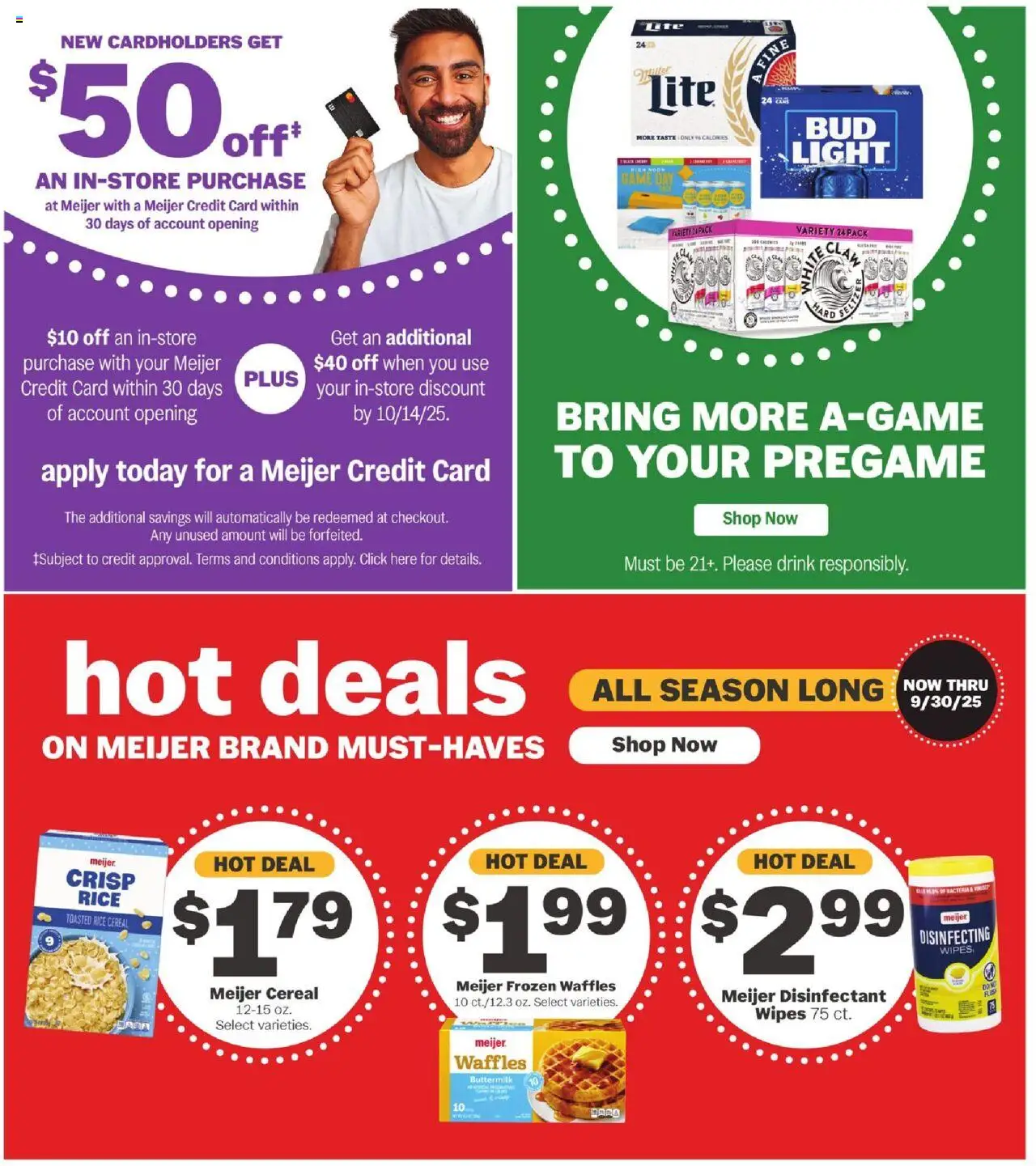 Meijer Weekly Ad - valid from 24.09.2025 | Page: 39 | Products: Rice, Game