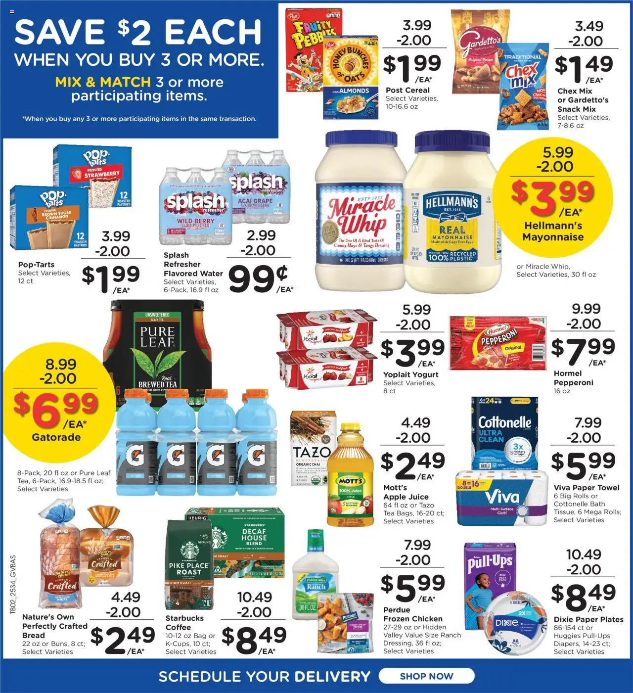 Kroger Ad - valid from 24.09.2025 | Page: 3 | Products: Juice, Tea, Water, Sugar