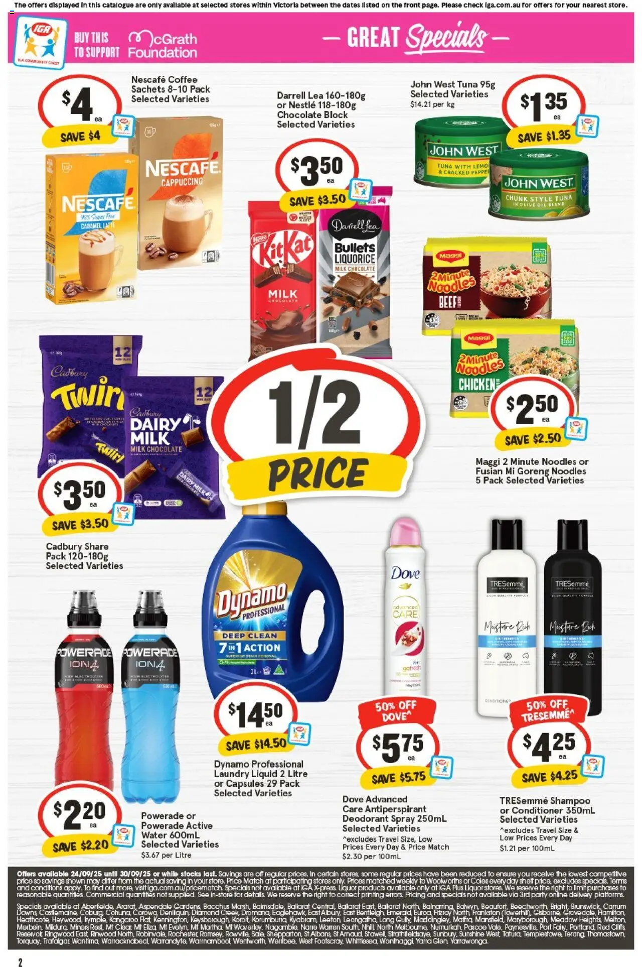 IGA catalogue - valid from 24.09.2025 | Page: 6 | Products: Dairy, Coffee, Beef, Pepper