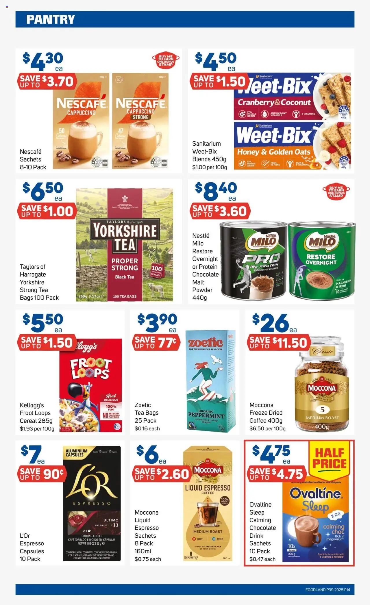 Foodland catalogue - valid from 24.09.2025 | Page: 14 | Products: Coffee, Chocolate, Honey, Iron