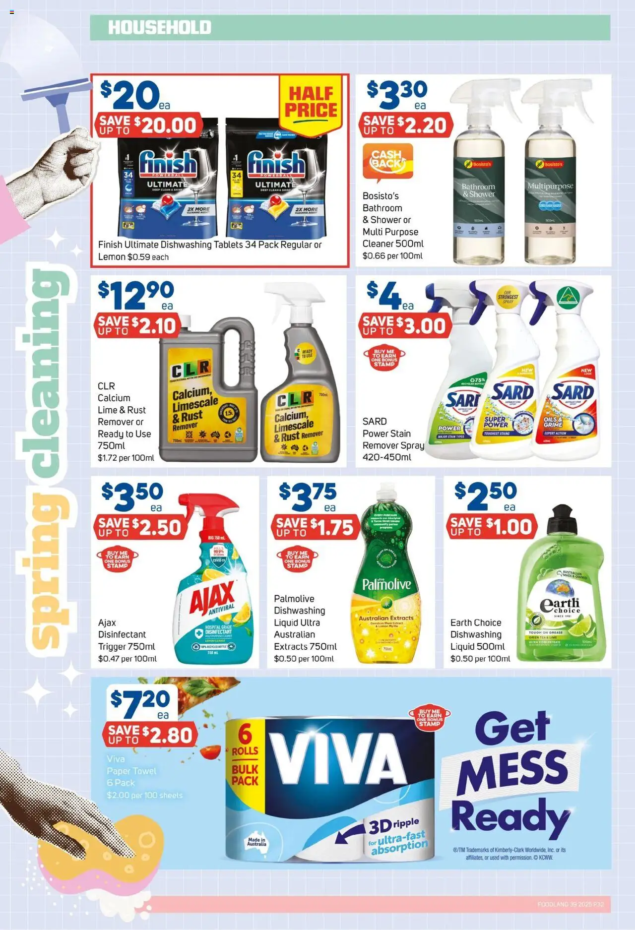 Foodland catalogue - valid from 24.09.2025 | Page: 32 | Products: Shower, Lemon, Lime, Bathroom